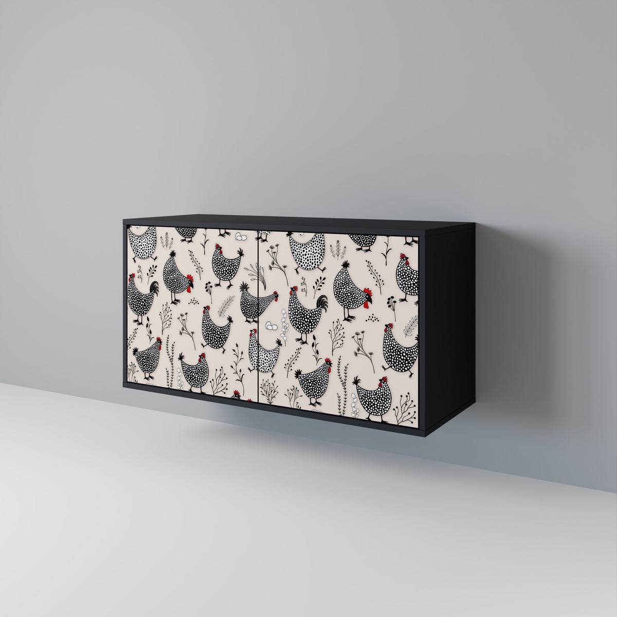 HAPPY HENS Μπουφές 2-θυρών