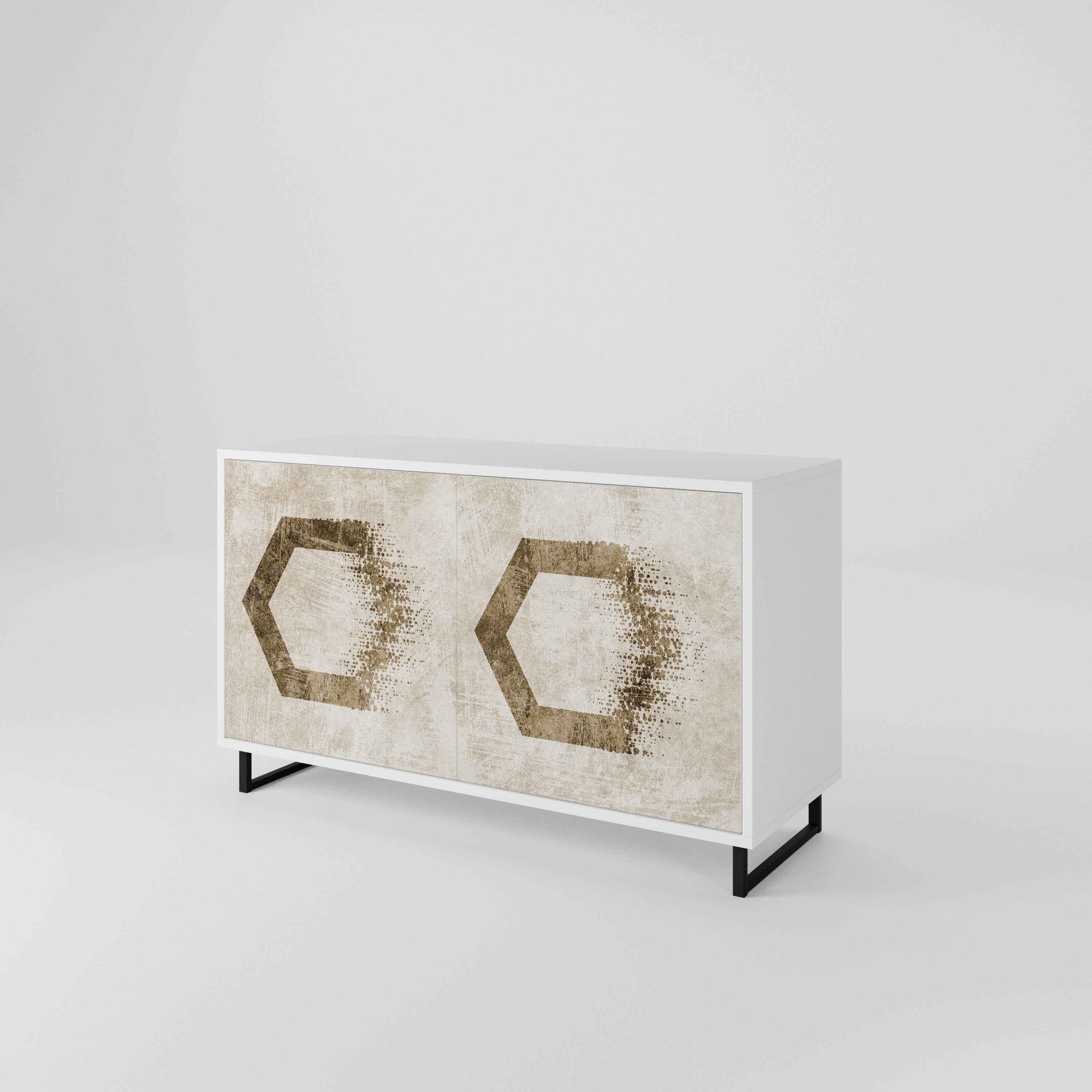 HEXAGONAL SHAPES 2-Door Sideboard