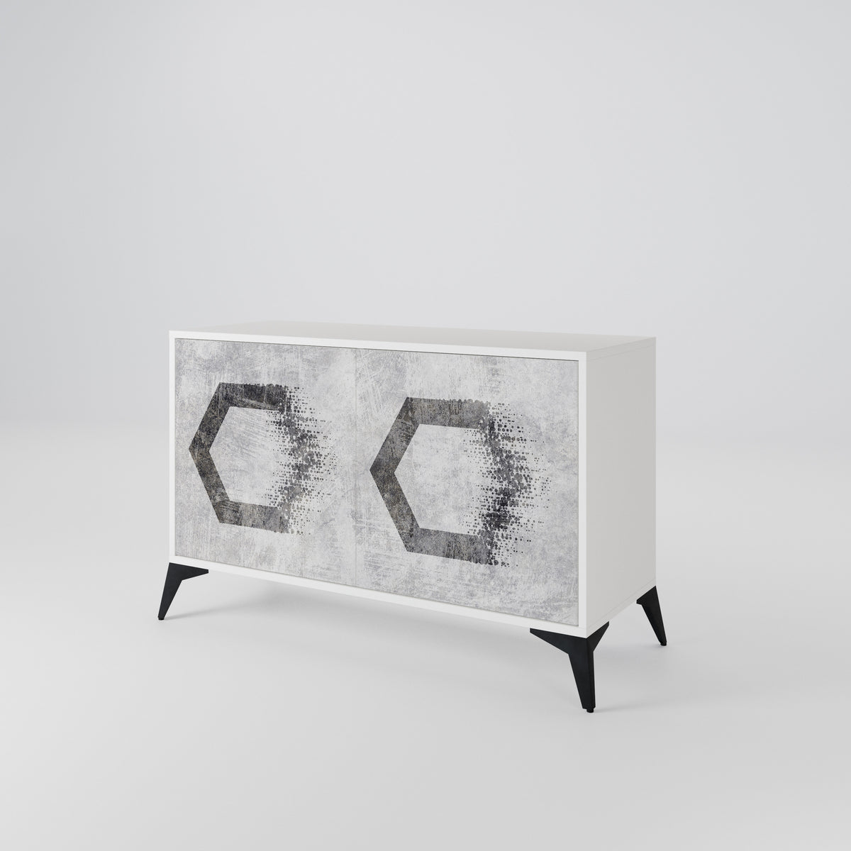 HEXAGONAL FIGURES Aparador de 2 Puertas