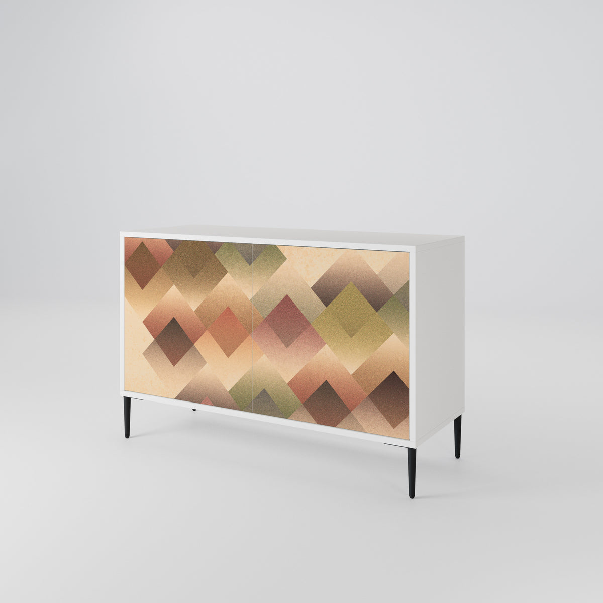 GEOMETRIC FUSION Skänk med två dörrar