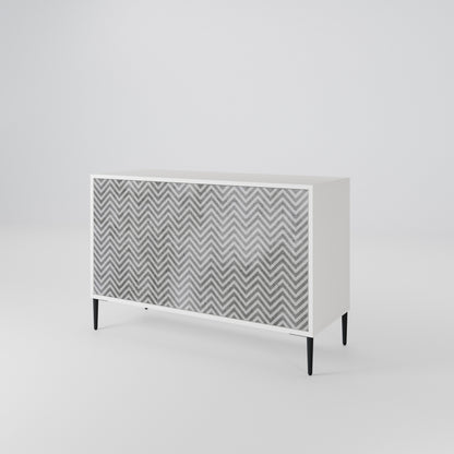 CONCRETE ZIG ZAG Μπουφές 2-θυρών