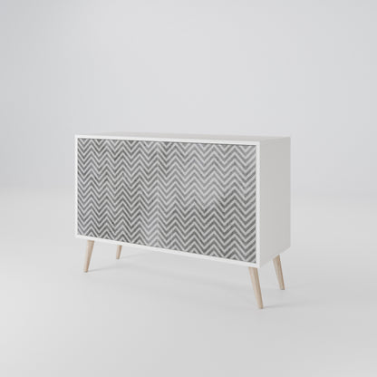 CONCRETE ZIG ZAG Μπουφές 2-θυρών