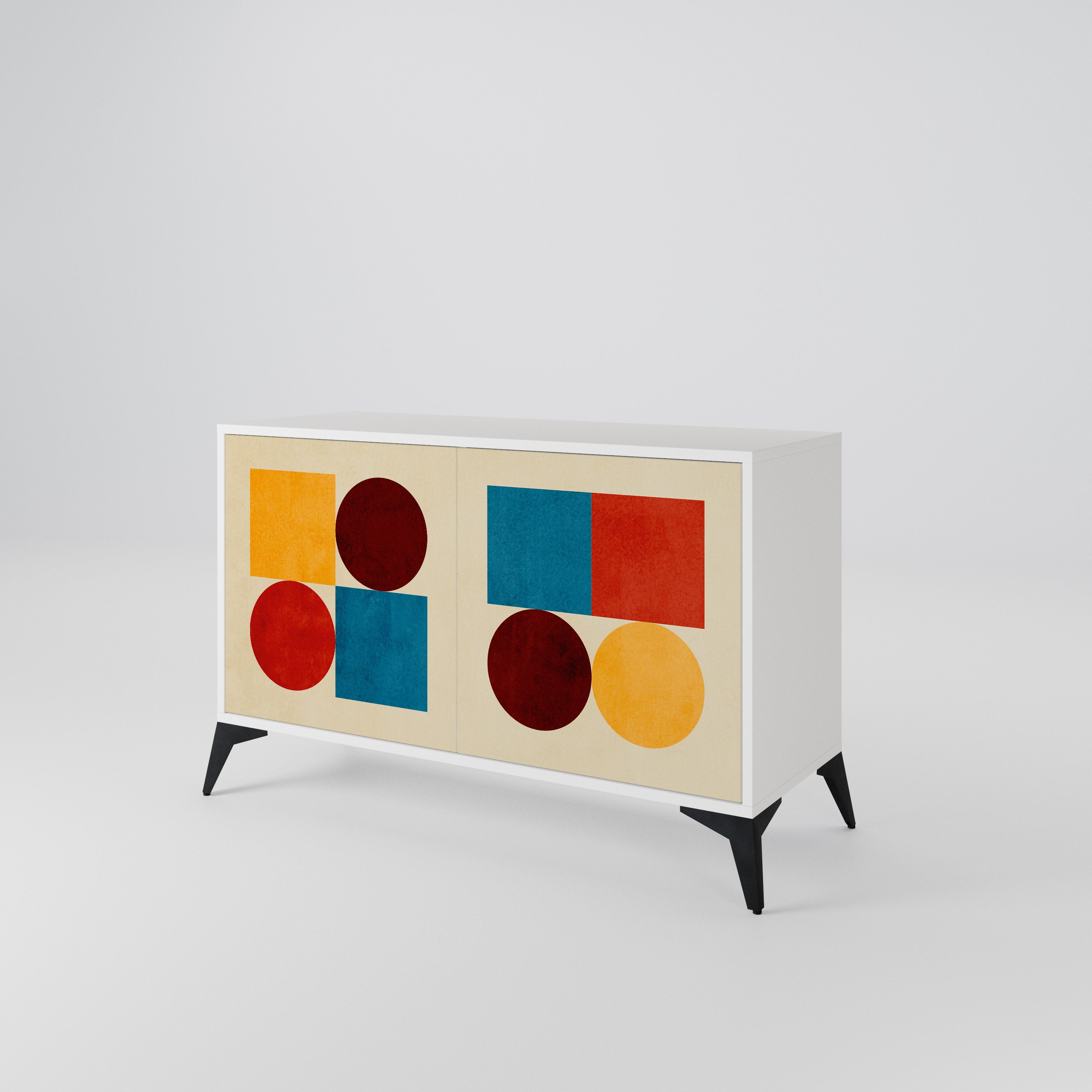 GEOMETRIC PUZZLE 2-Door Sideboard
