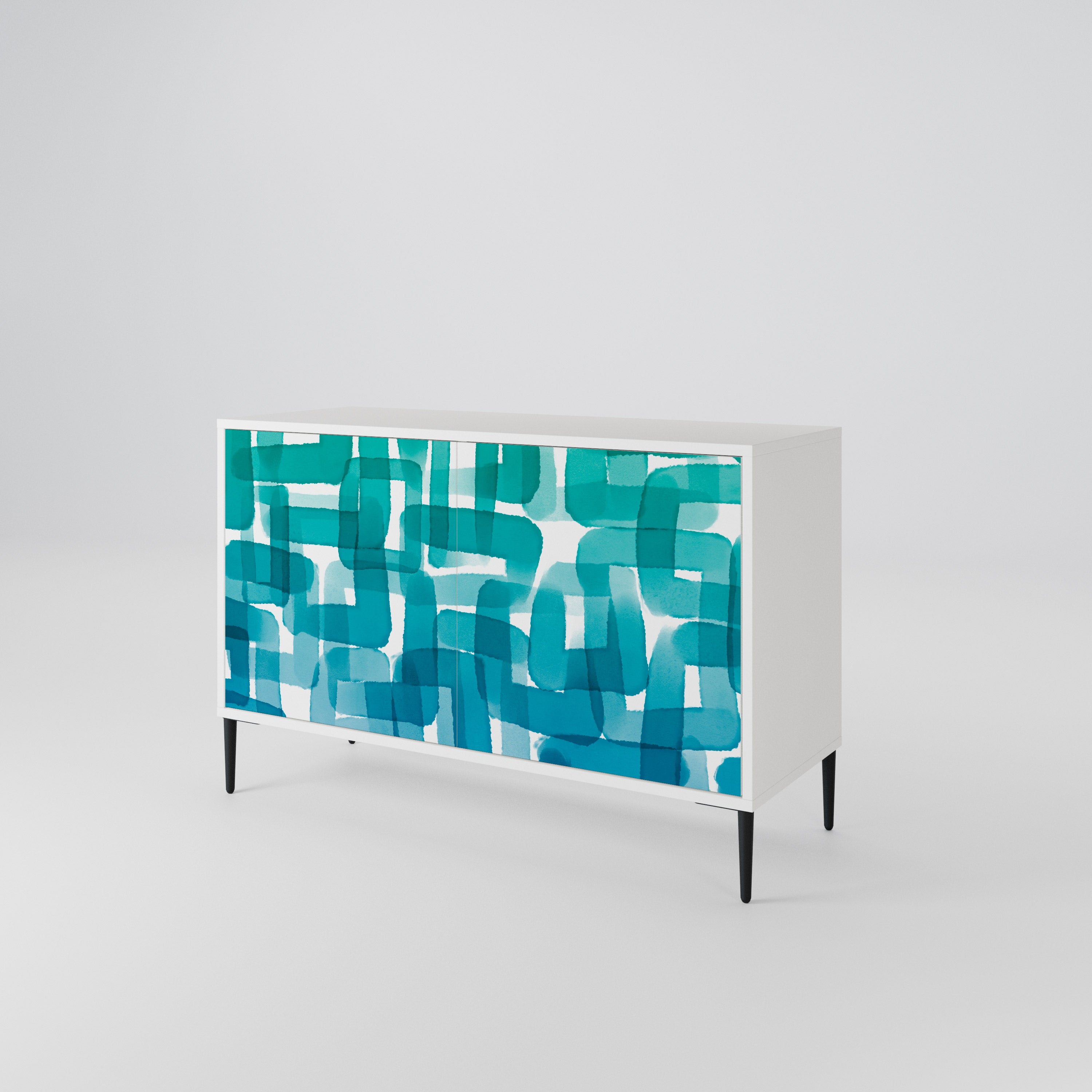 TURQUOISE RECTANGLES Μπουφές 2-θυρών
