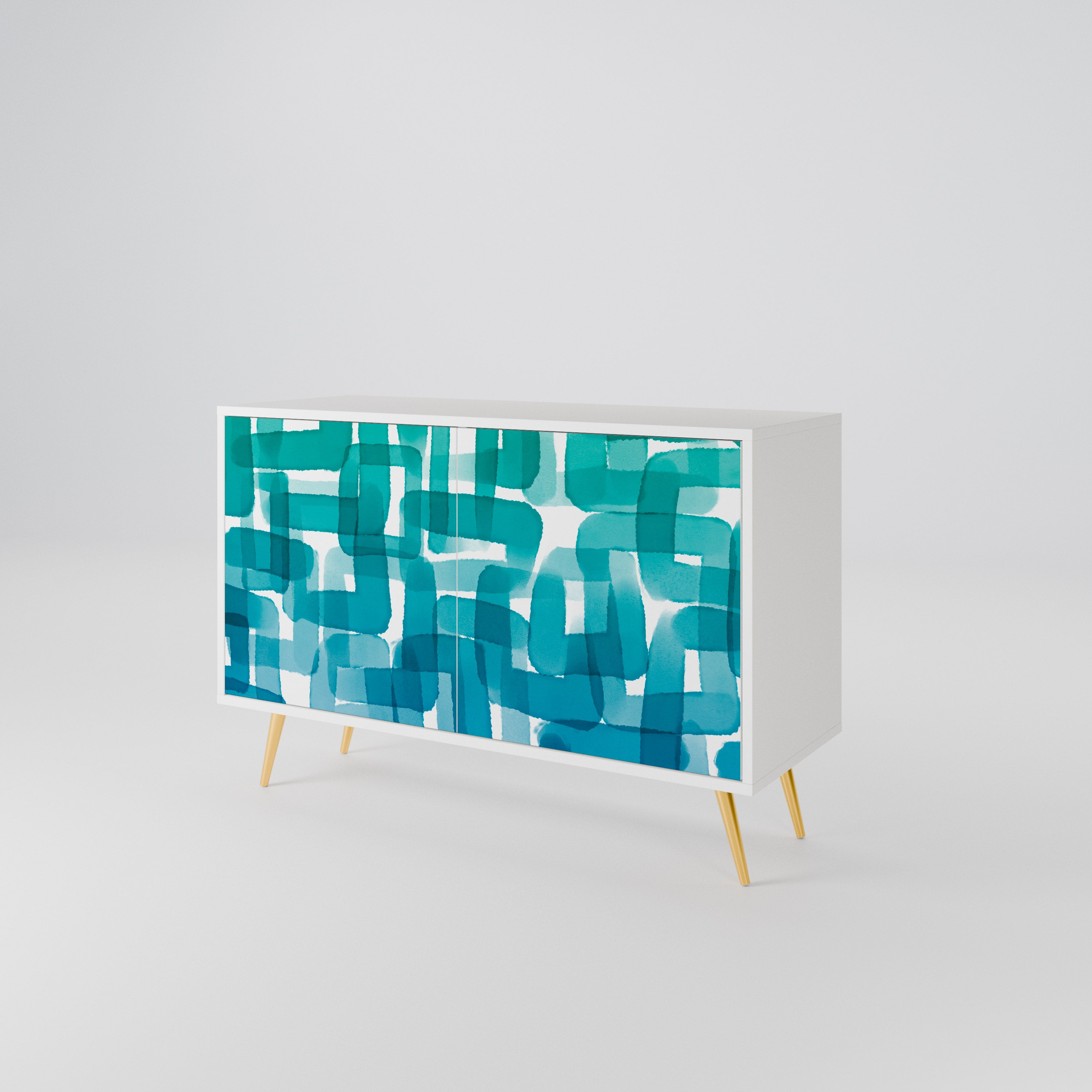 TURQUOISE RECTANGLES Μπουφές 2-θυρών