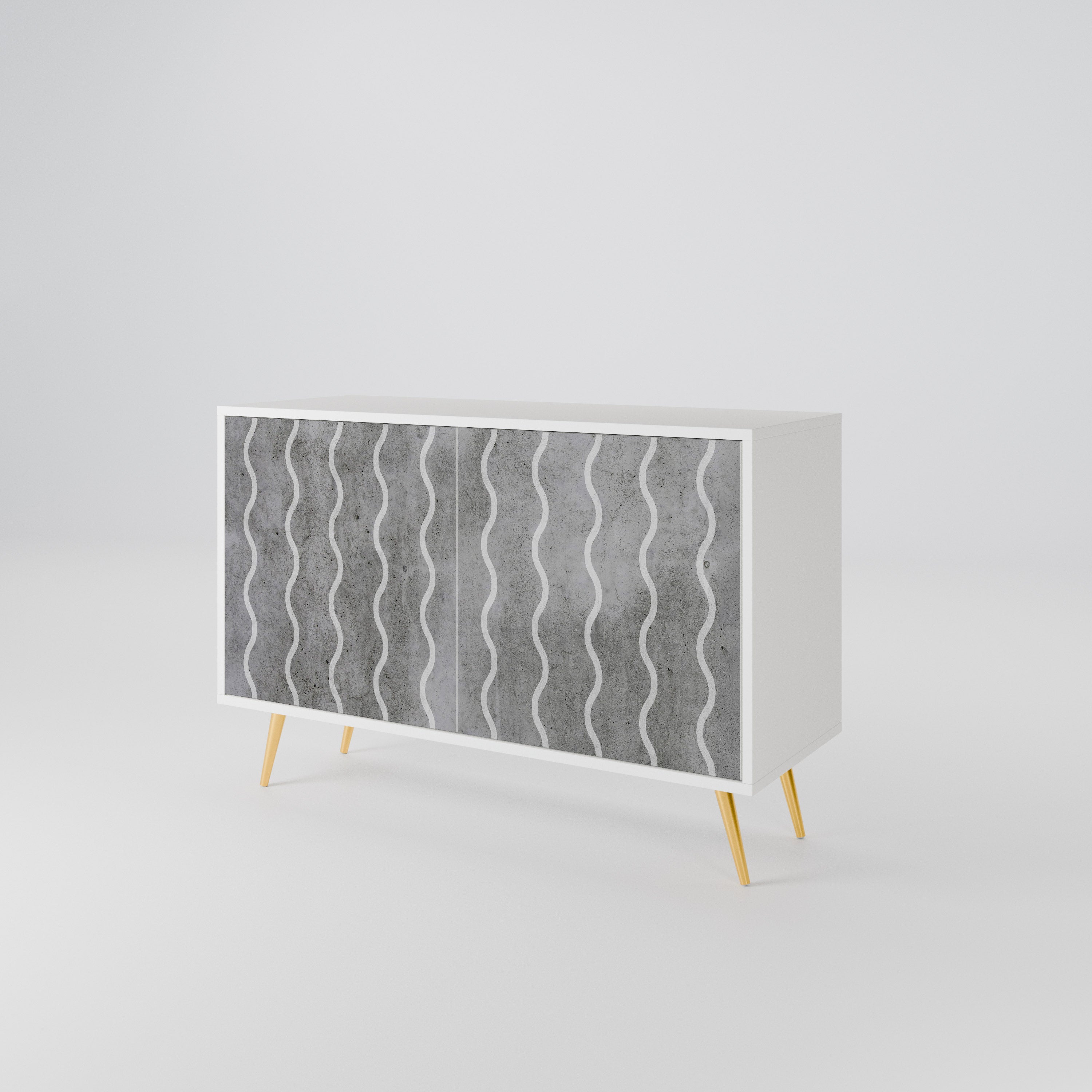 WAVES OF CONCRETE 2-Door Sideboard