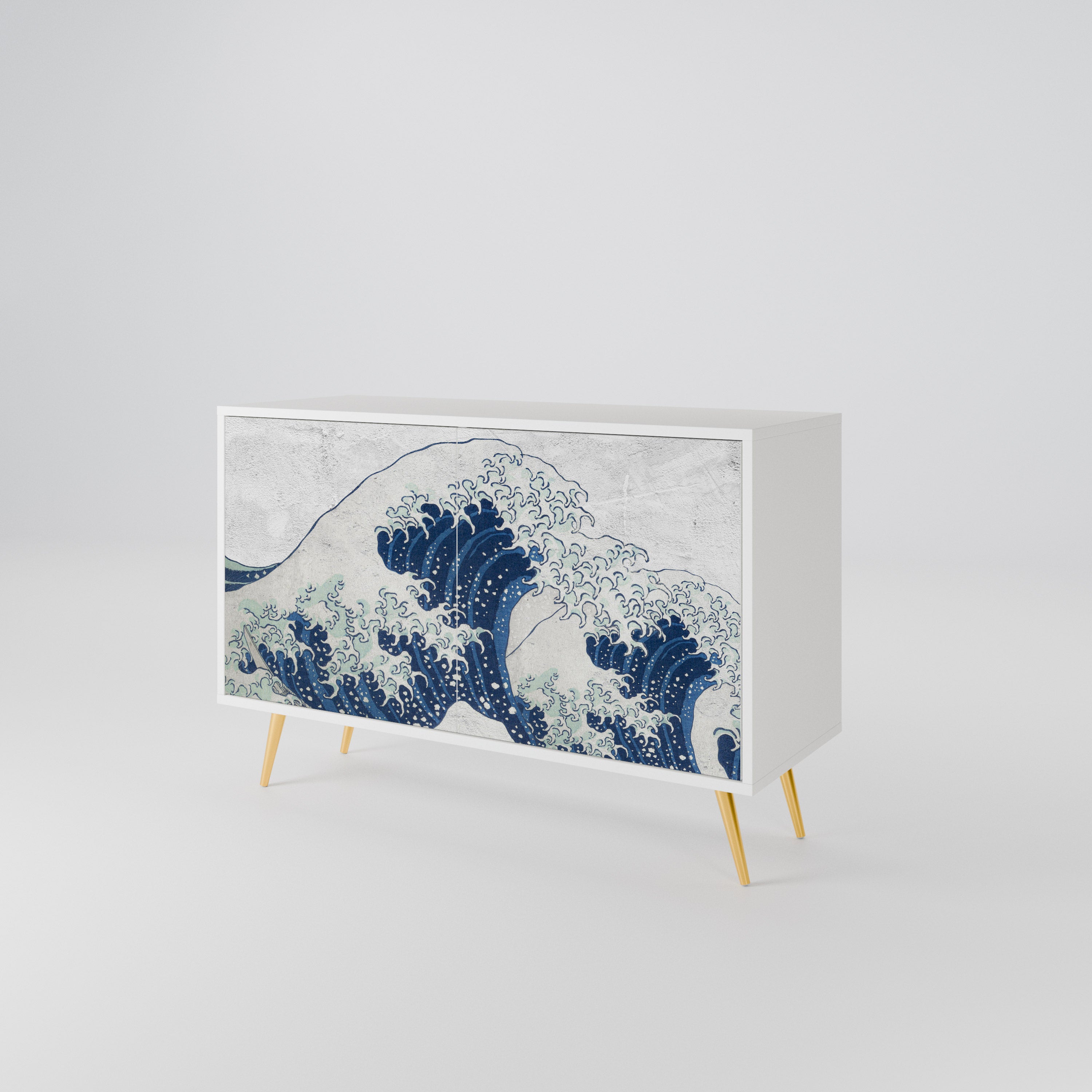 THE GREAT WAVE AT KANAGAWA 2-Door Sideboard