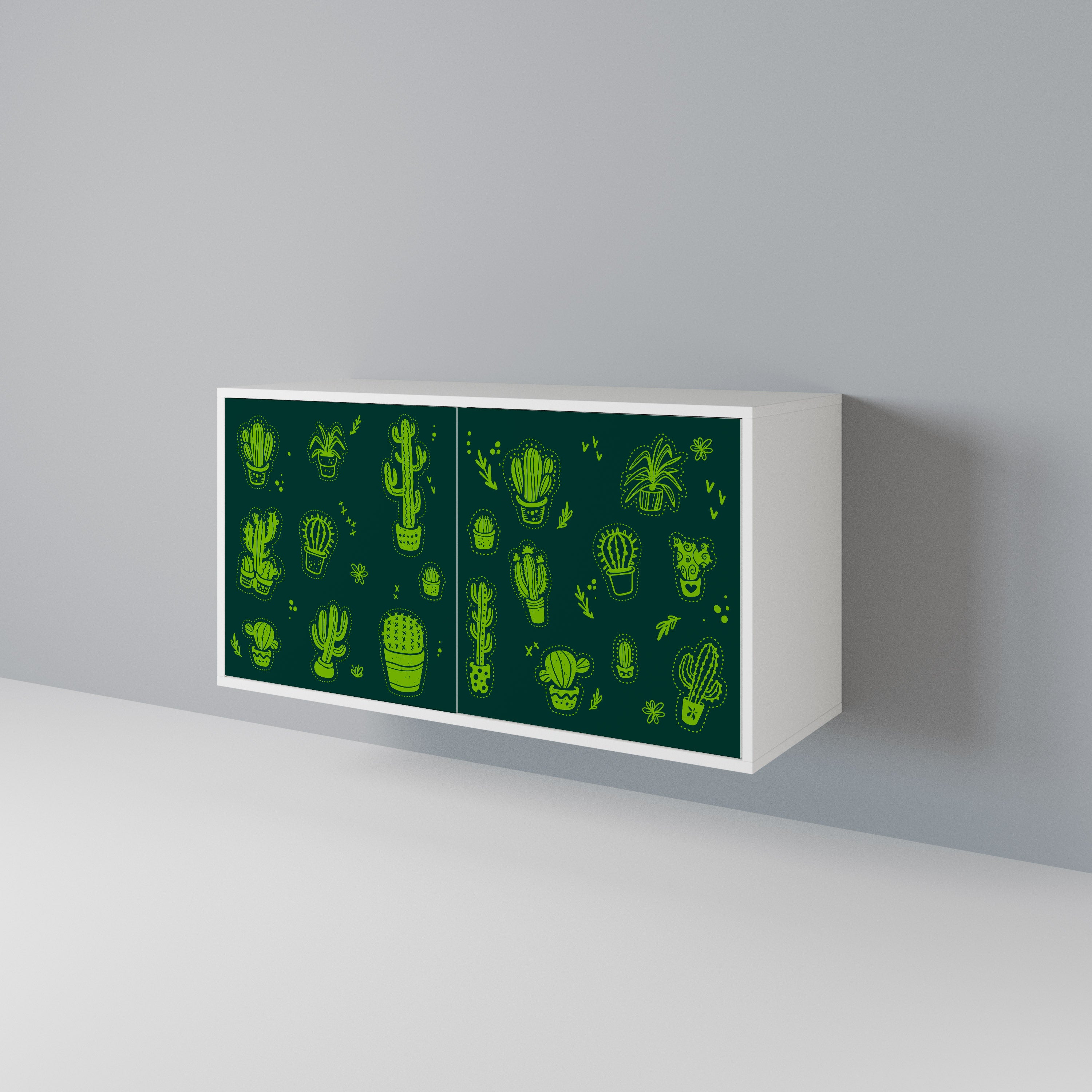 DESERT GREEN Skänk med två dörrar