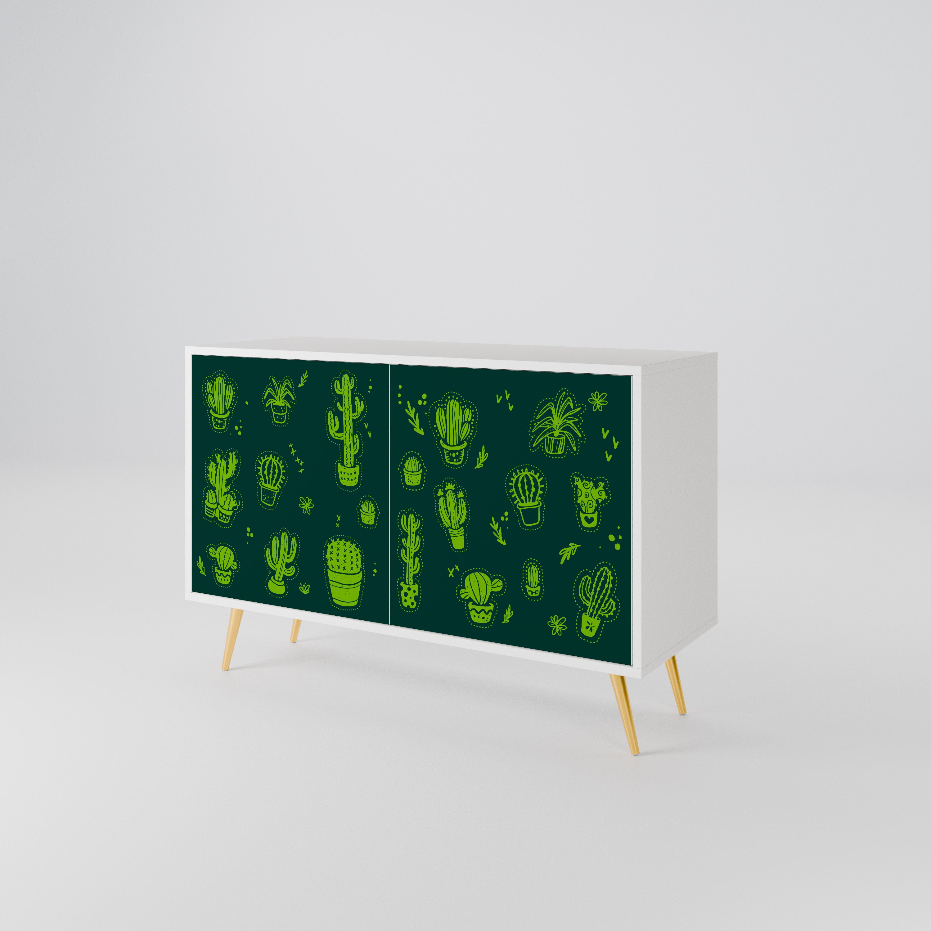 DESERT GREEN Skänk med två dörrar