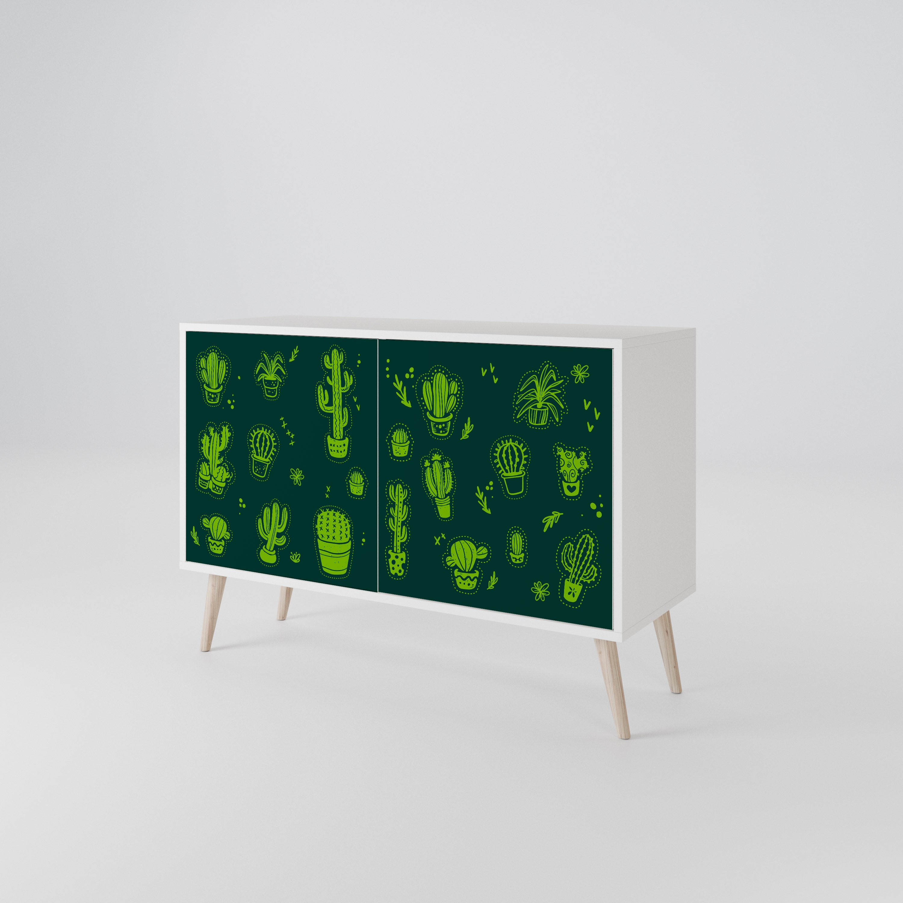 DESERT GREEN Skänk med två dörrar