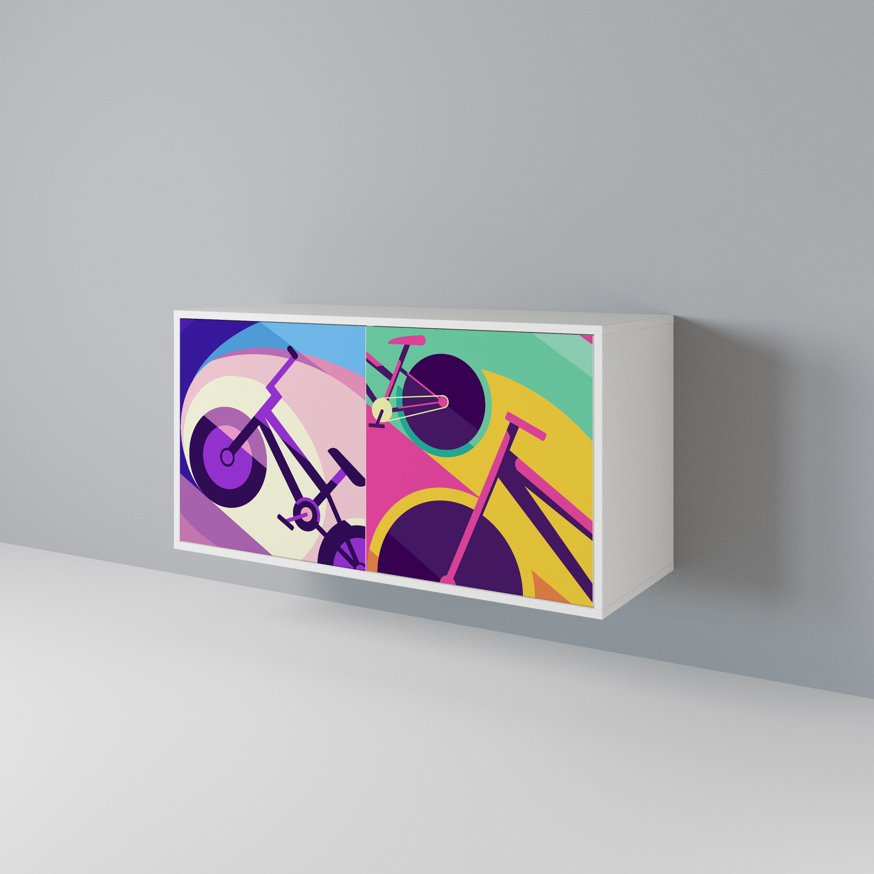 BIKE DREAMS Skänk med två dörrar