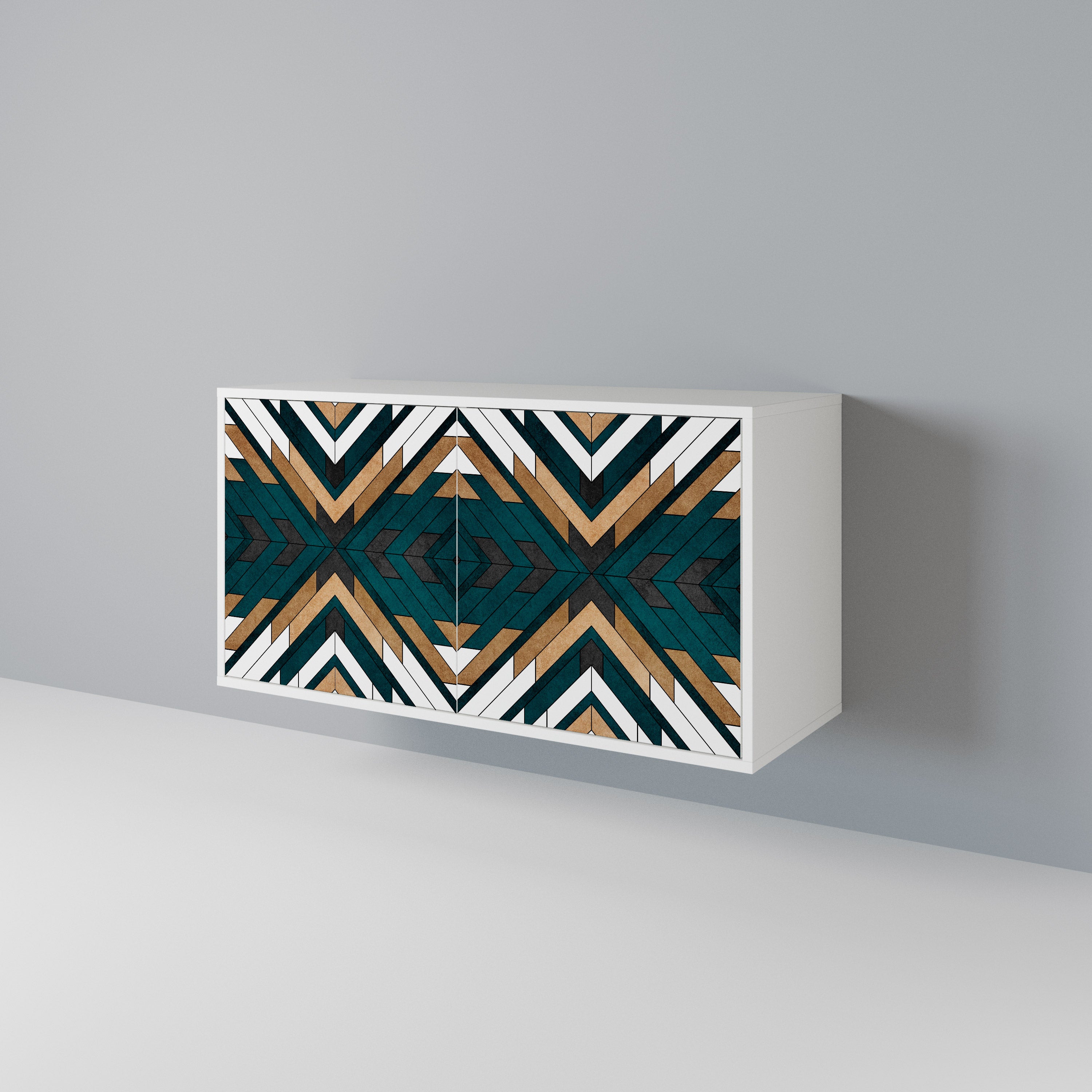 ARTISTIC GEOMETRY Skänk med två dörrar