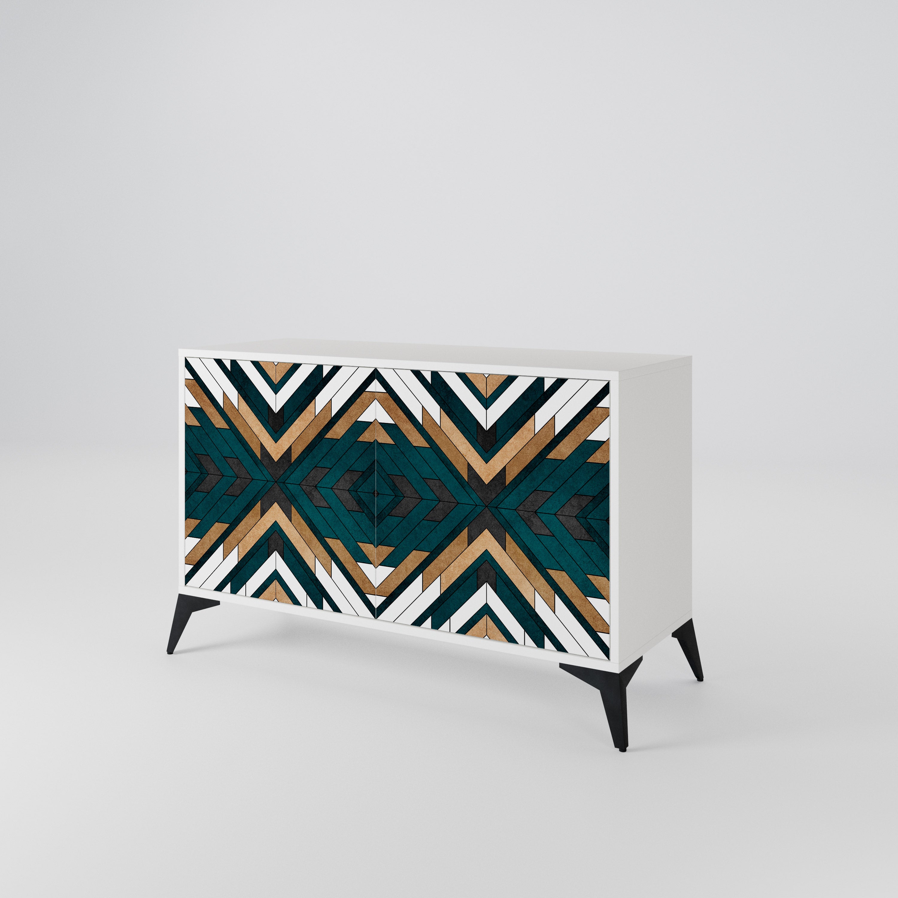 ARTISTIC GEOMETRY Skänk med två dörrar