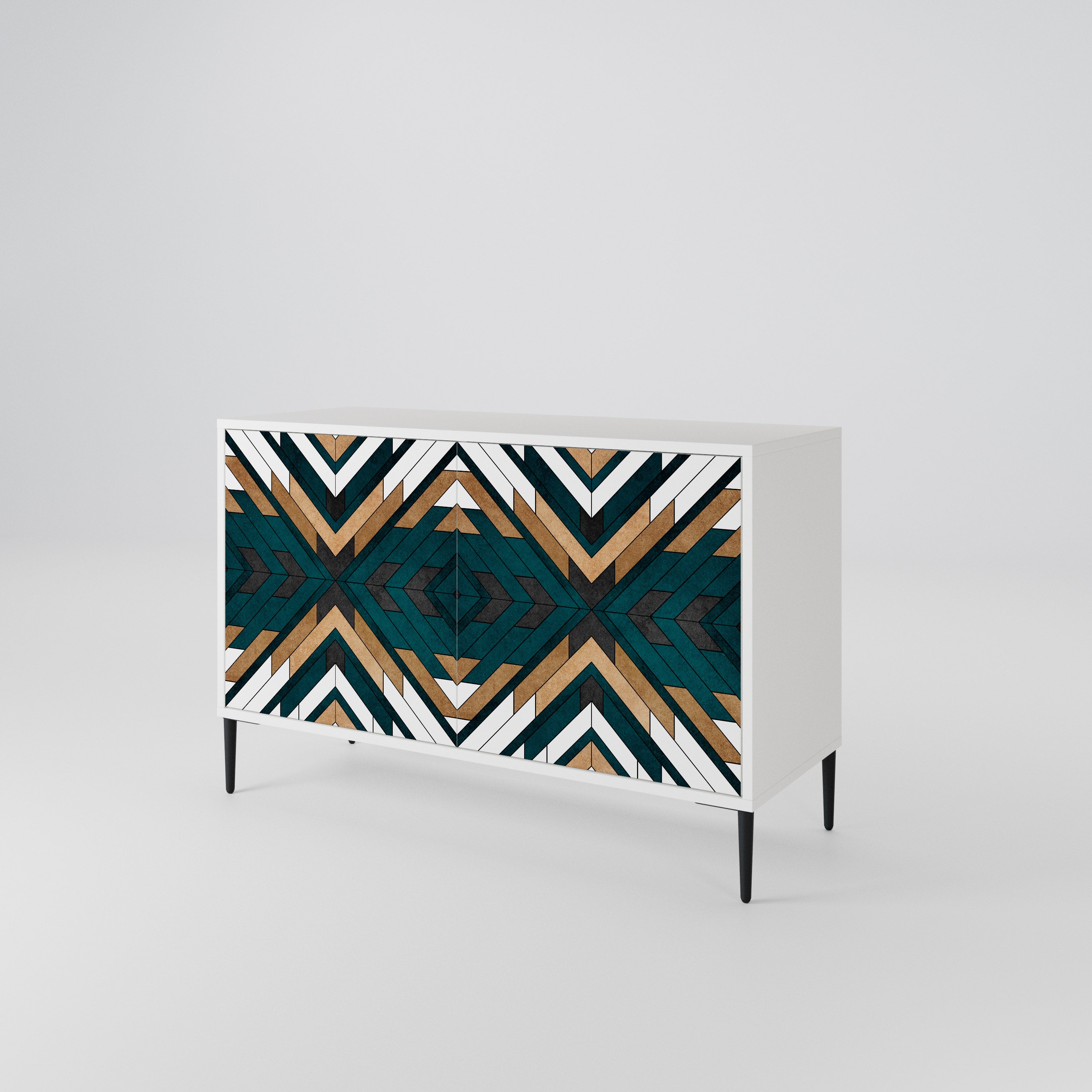 ARTISTIC GEOMETRY Skänk med två dörrar
