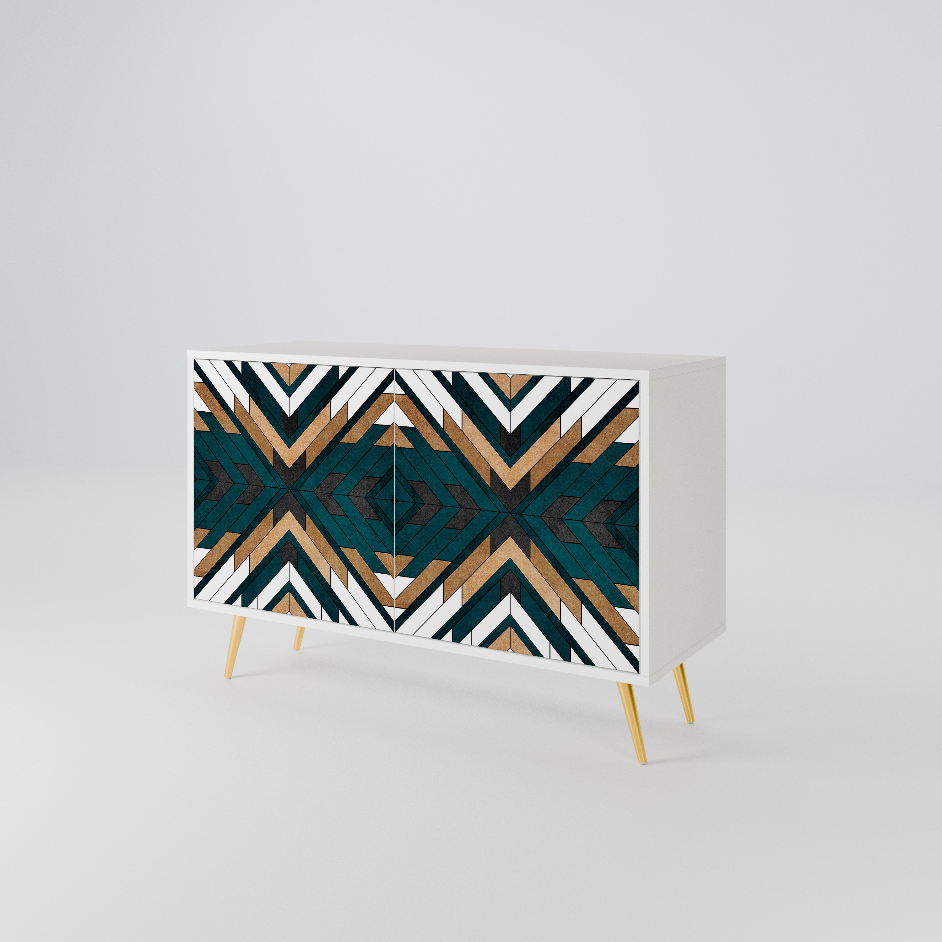 ARTISTIC GEOMETRY Skänk med två dörrar