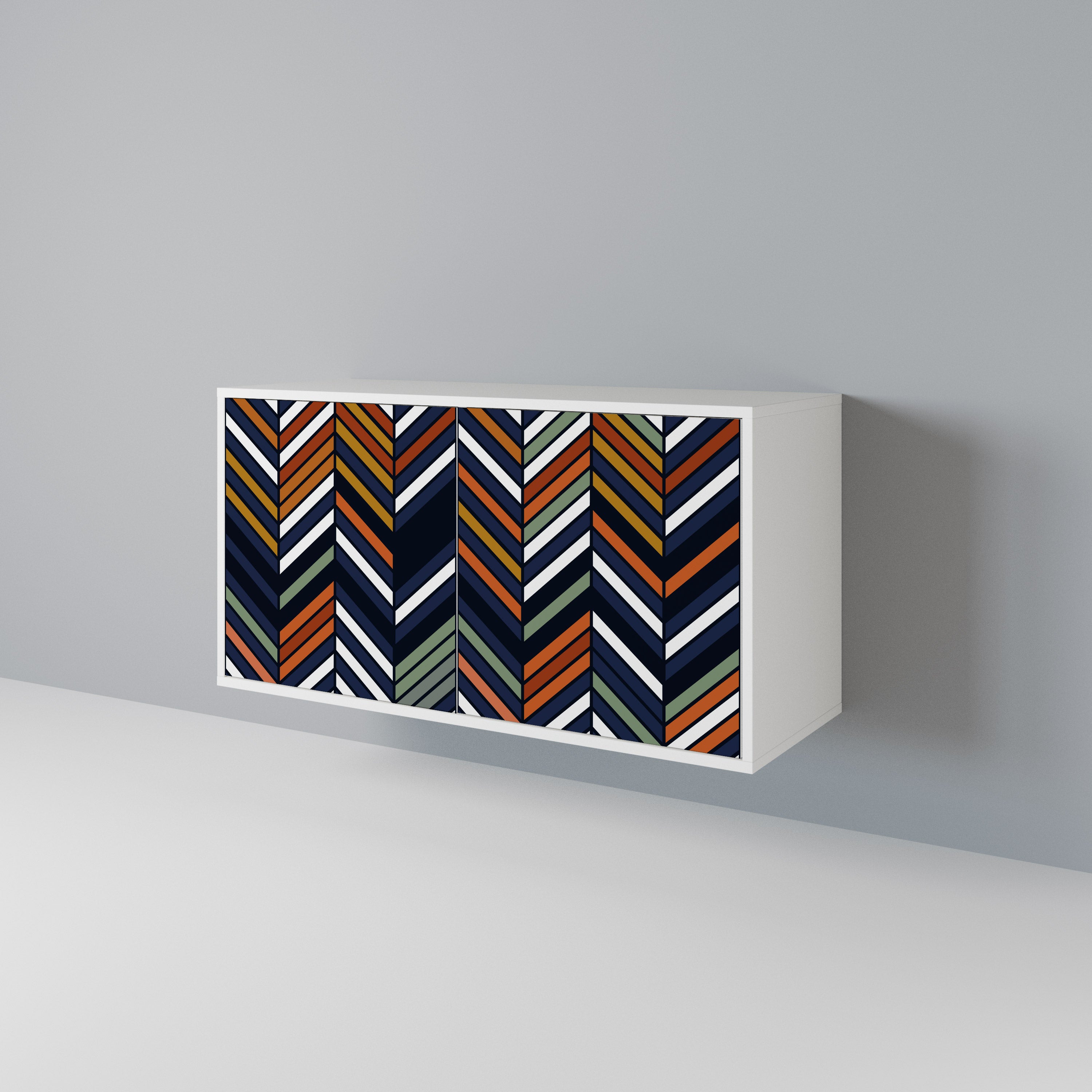 VIBRANT PATCHWORK Skänk med två dörrar
