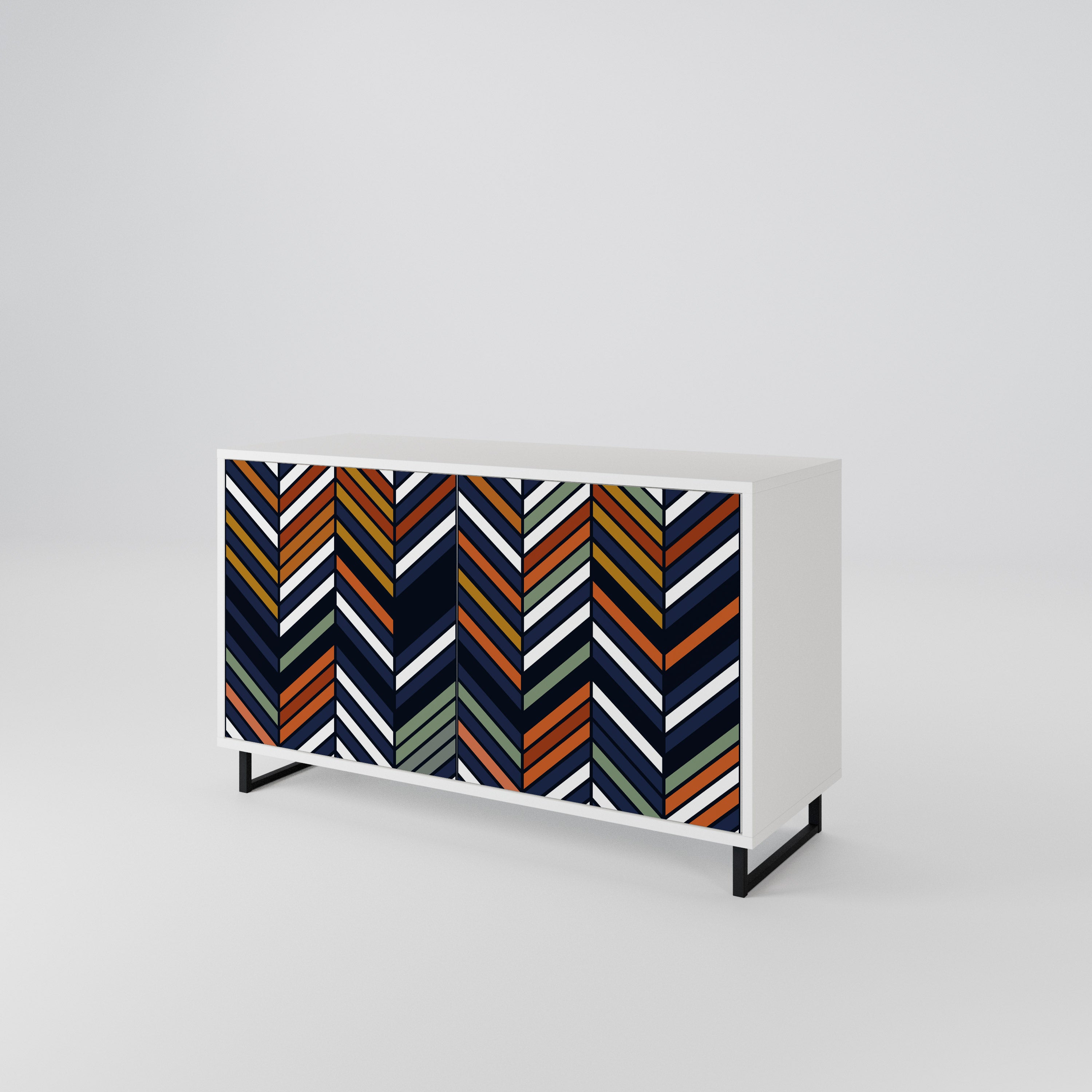 VIBRANT PATCHWORK Skänk med två dörrar