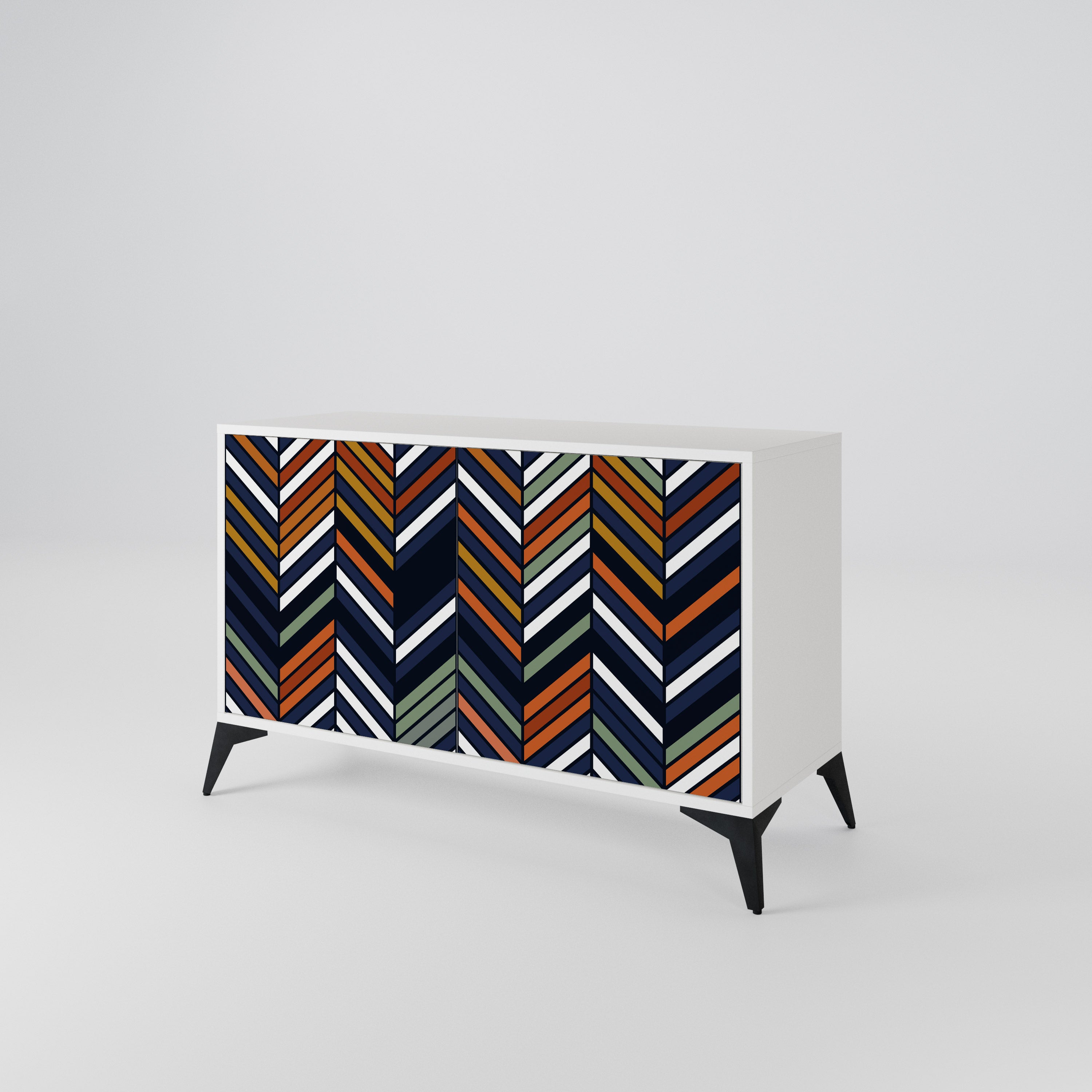 VIBRANT PATCHWORK Skänk med två dörrar