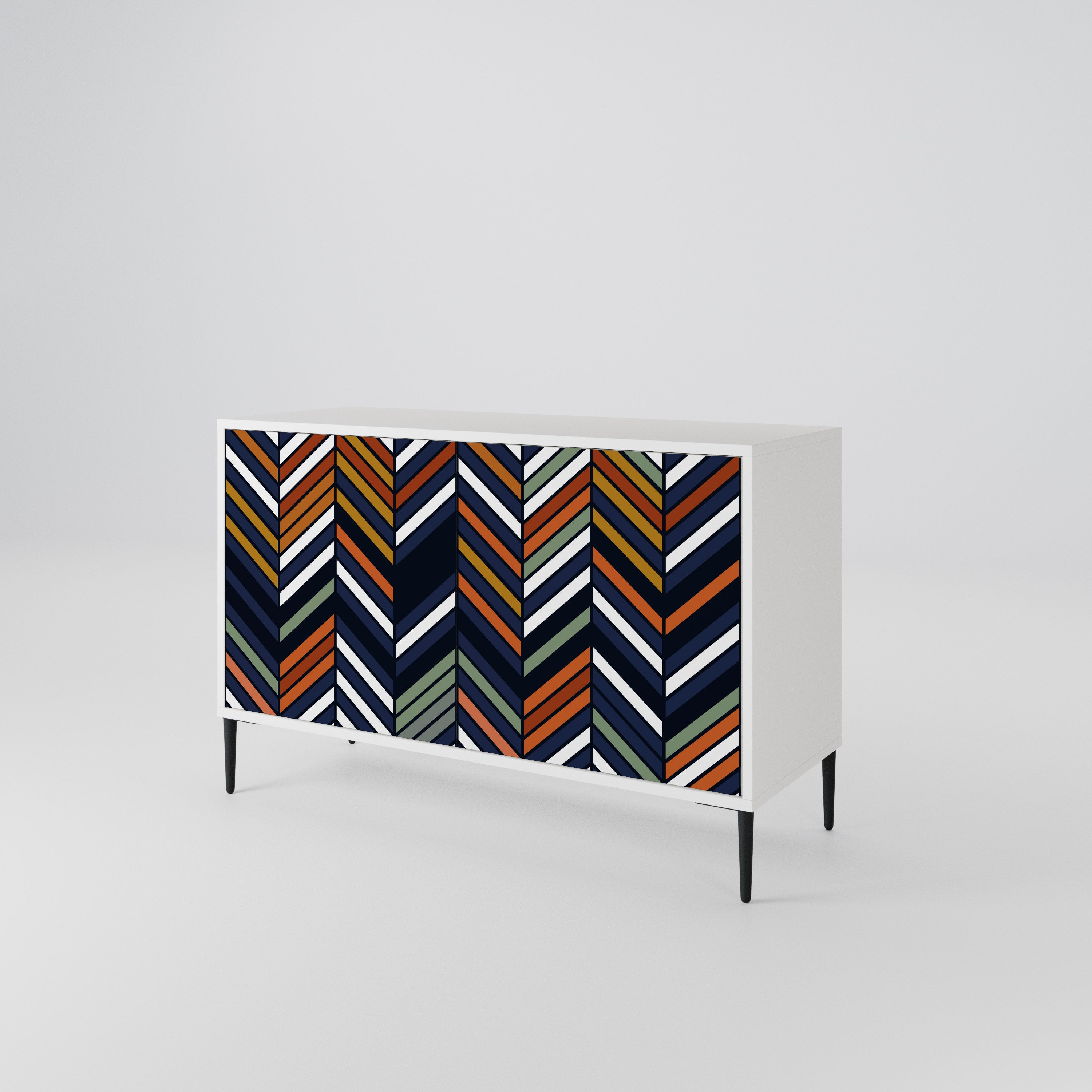 VIBRANT PATCHWORK Skänk med två dörrar