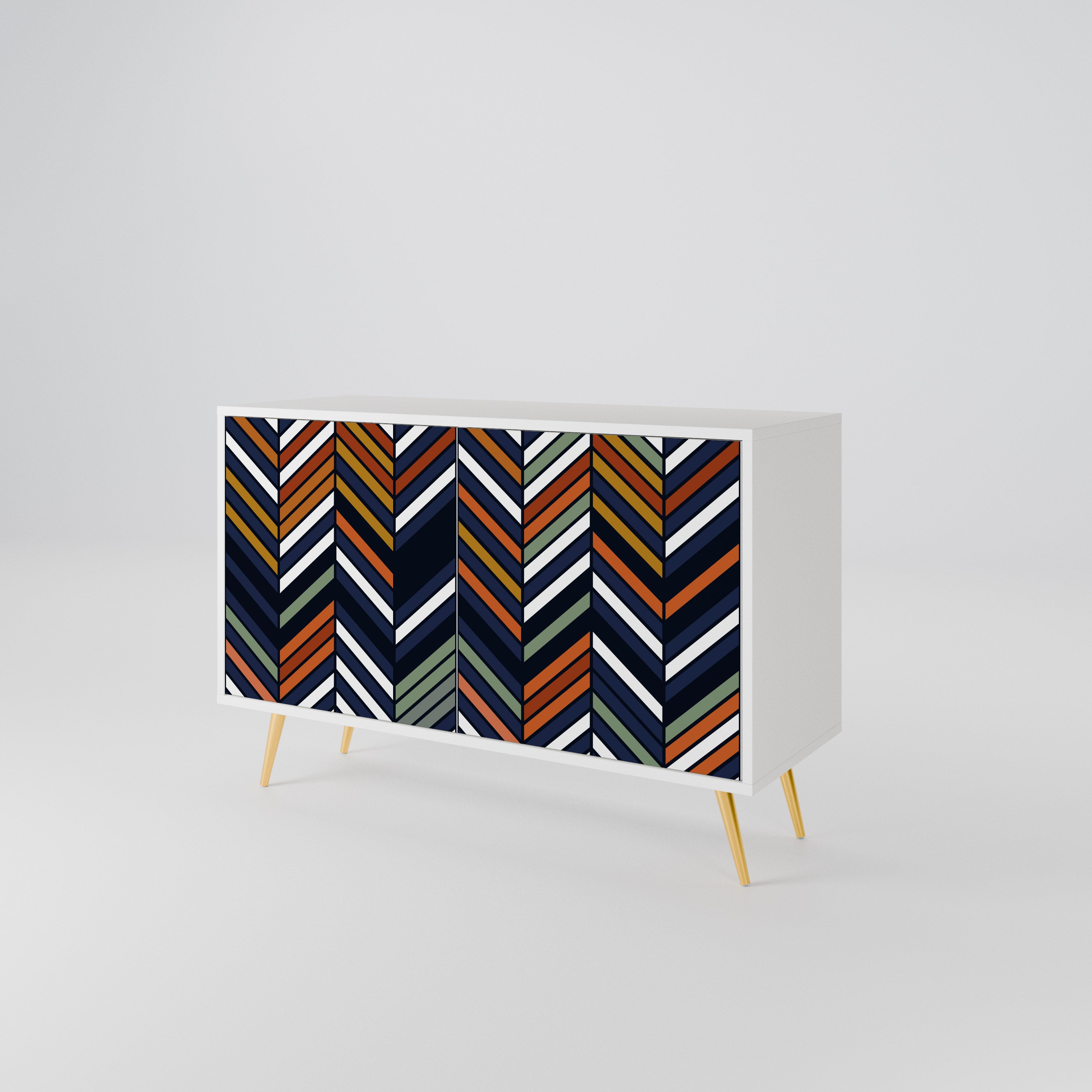VIBRANT PATCHWORK Skänk med två dörrar