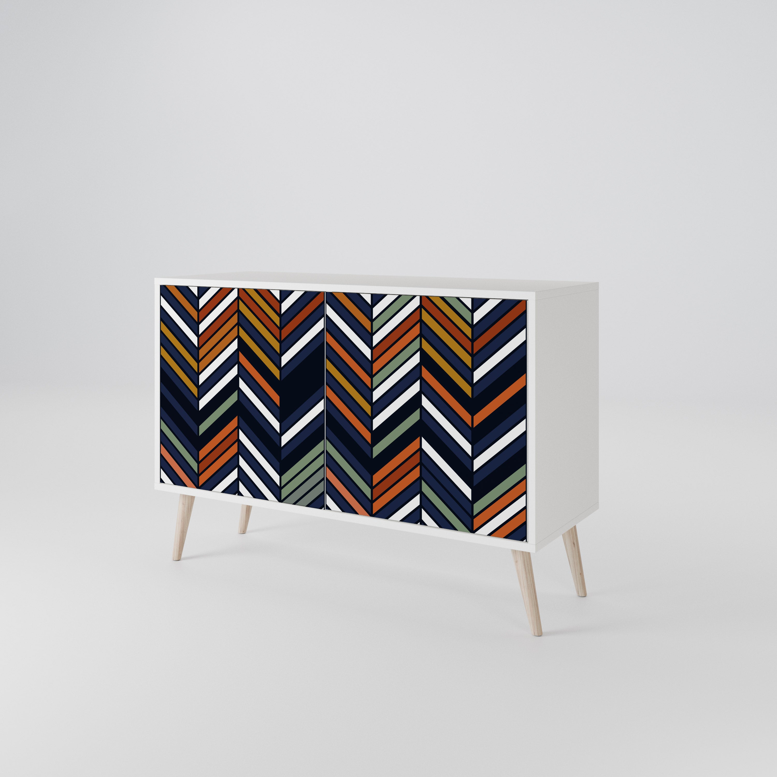 VIBRANT PATCHWORK Skänk med två dörrar