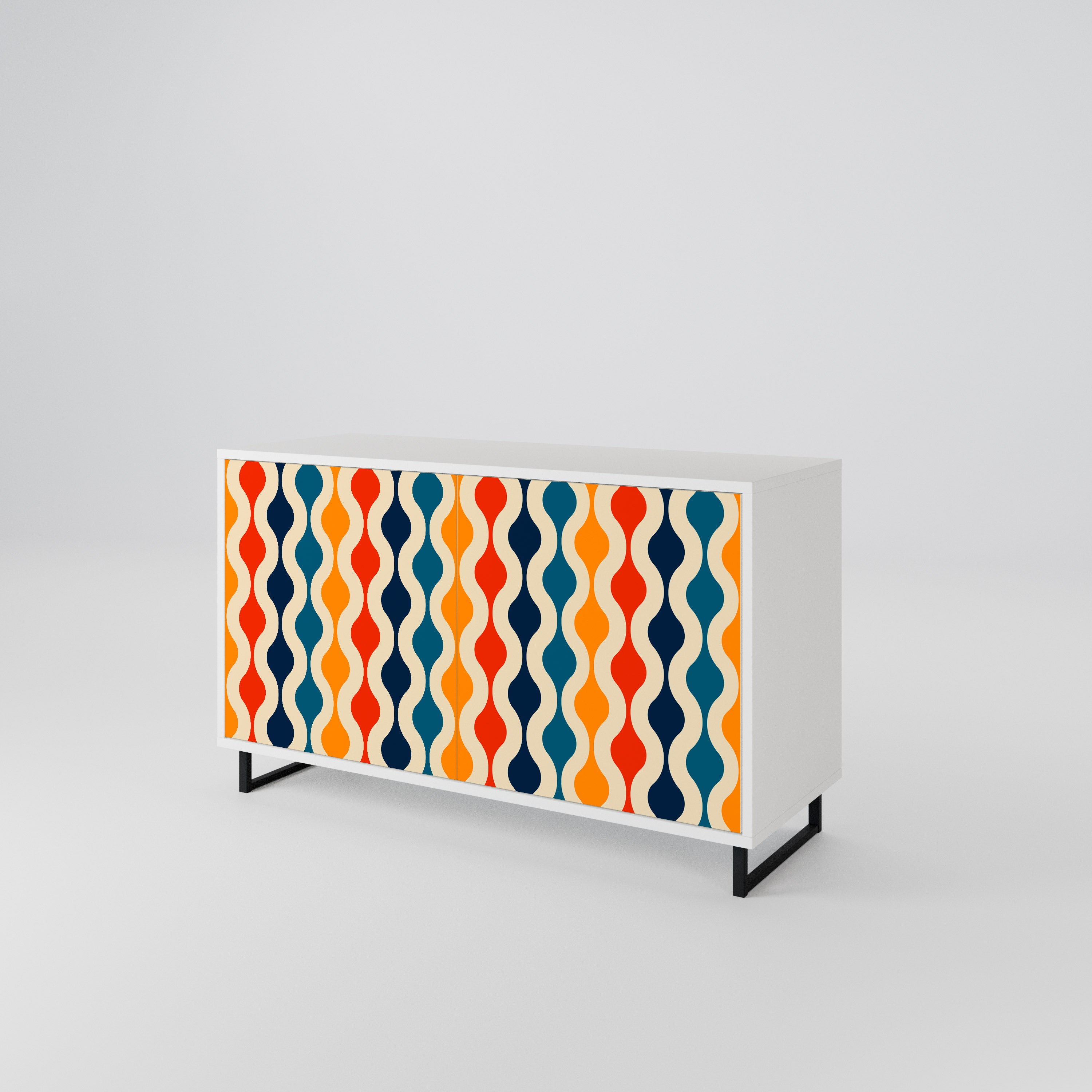 COLORFUL NOSTALGIA Aparador de 2 Portas
