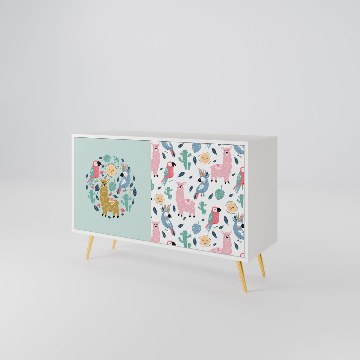 COLORFUL ALPACAS 2-Door Sideboard
