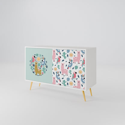 COLORFUL ALPACAS 2-Door Sideboard