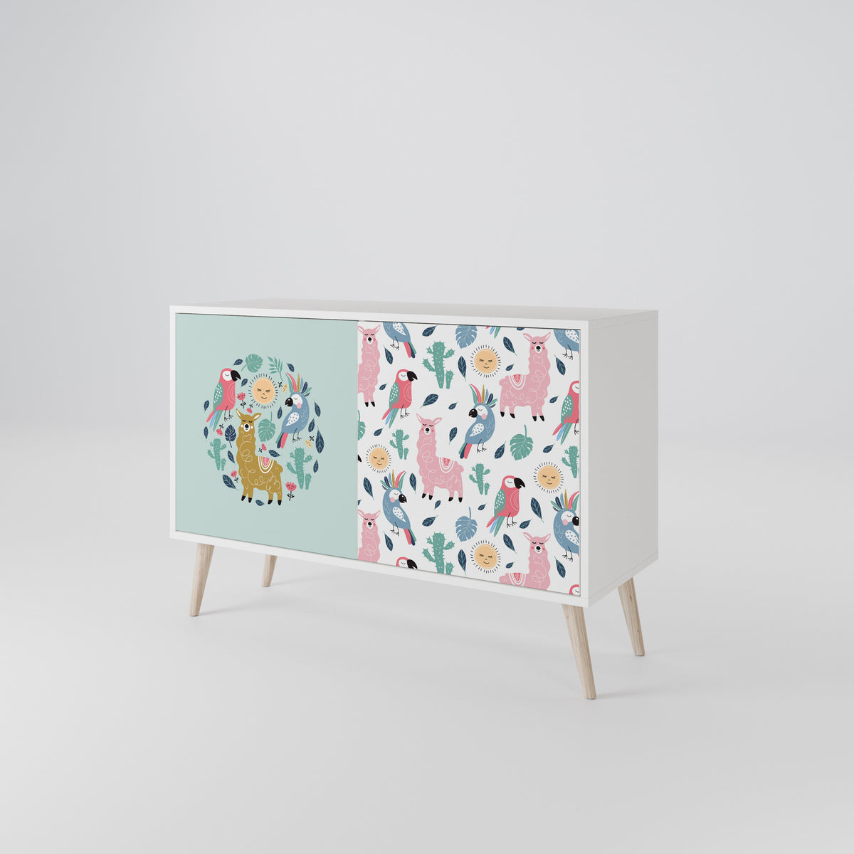 COLORFUL ALPACAS 2-Door Sideboard