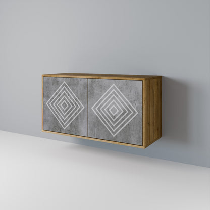 POLYGONAL ARTISTRY Aparador de 2 Portas
