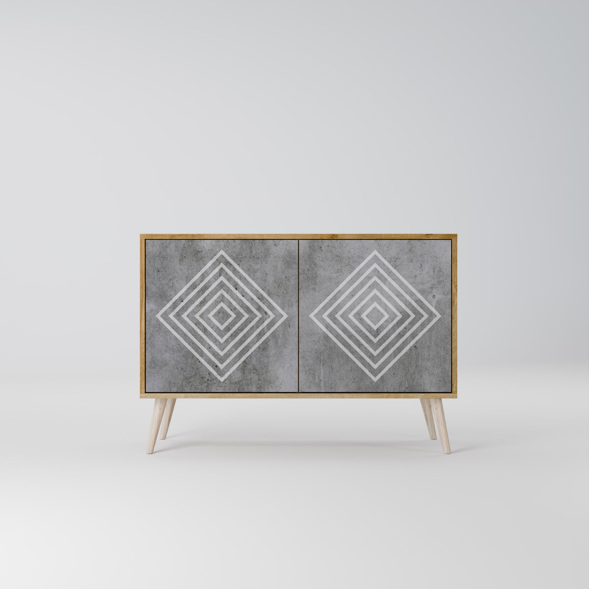 POLYGONAL ARTISTRY Aparador de 2 Puertas