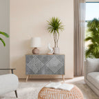 POLYGONAL ARTISTRY Aparador de 2 Portas