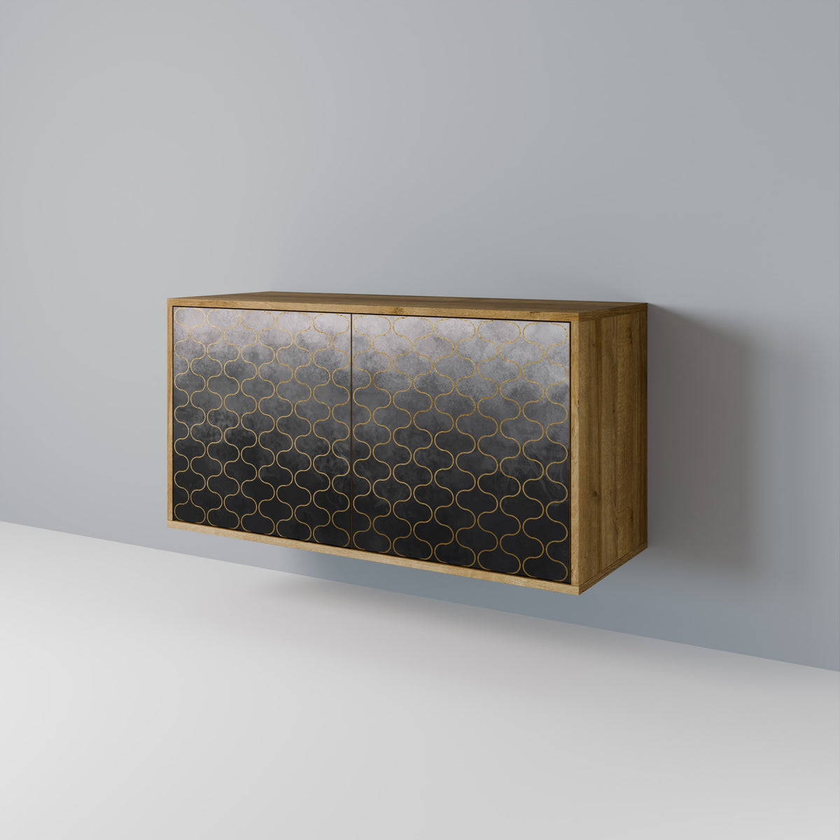 TESSELATED GRAYISH Aparador de 2 Portas