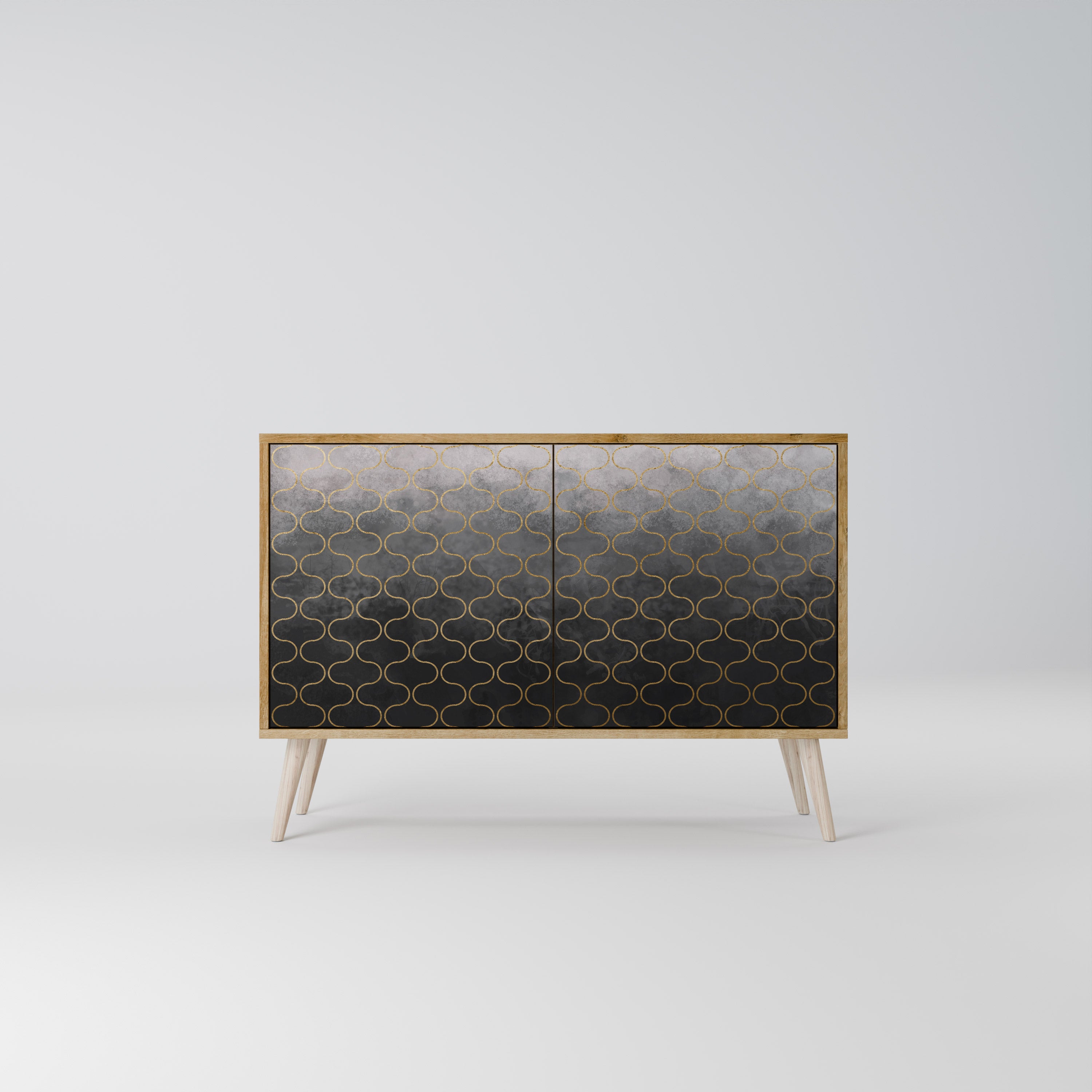 TESSELATED GRAYISH 2-Door Sideboard