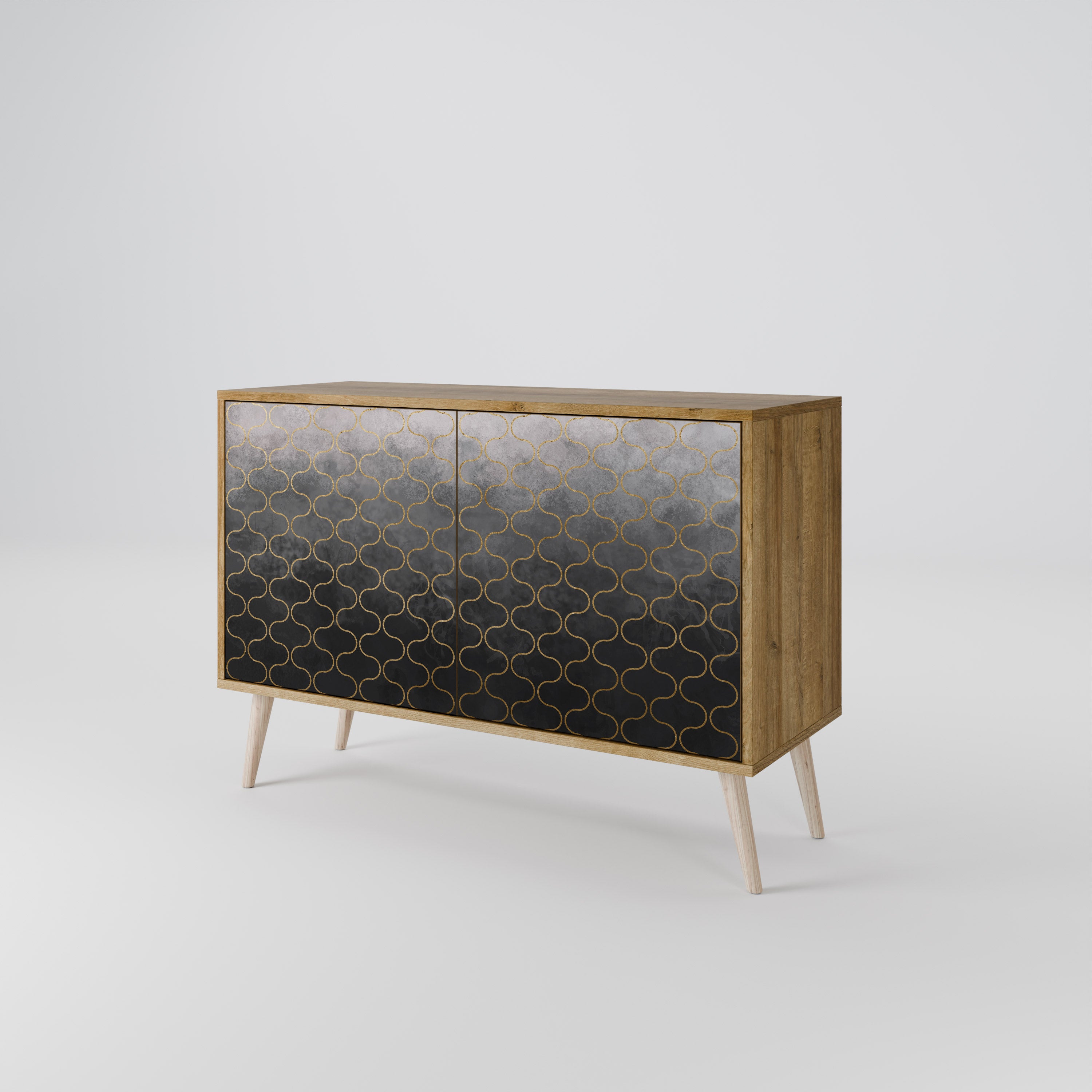 TESSELATED GRAYISH 2-Door Sideboard