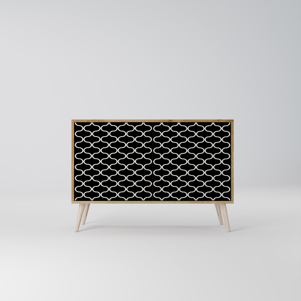 TESSELATED BLACKNESS 2-Door Sideboard