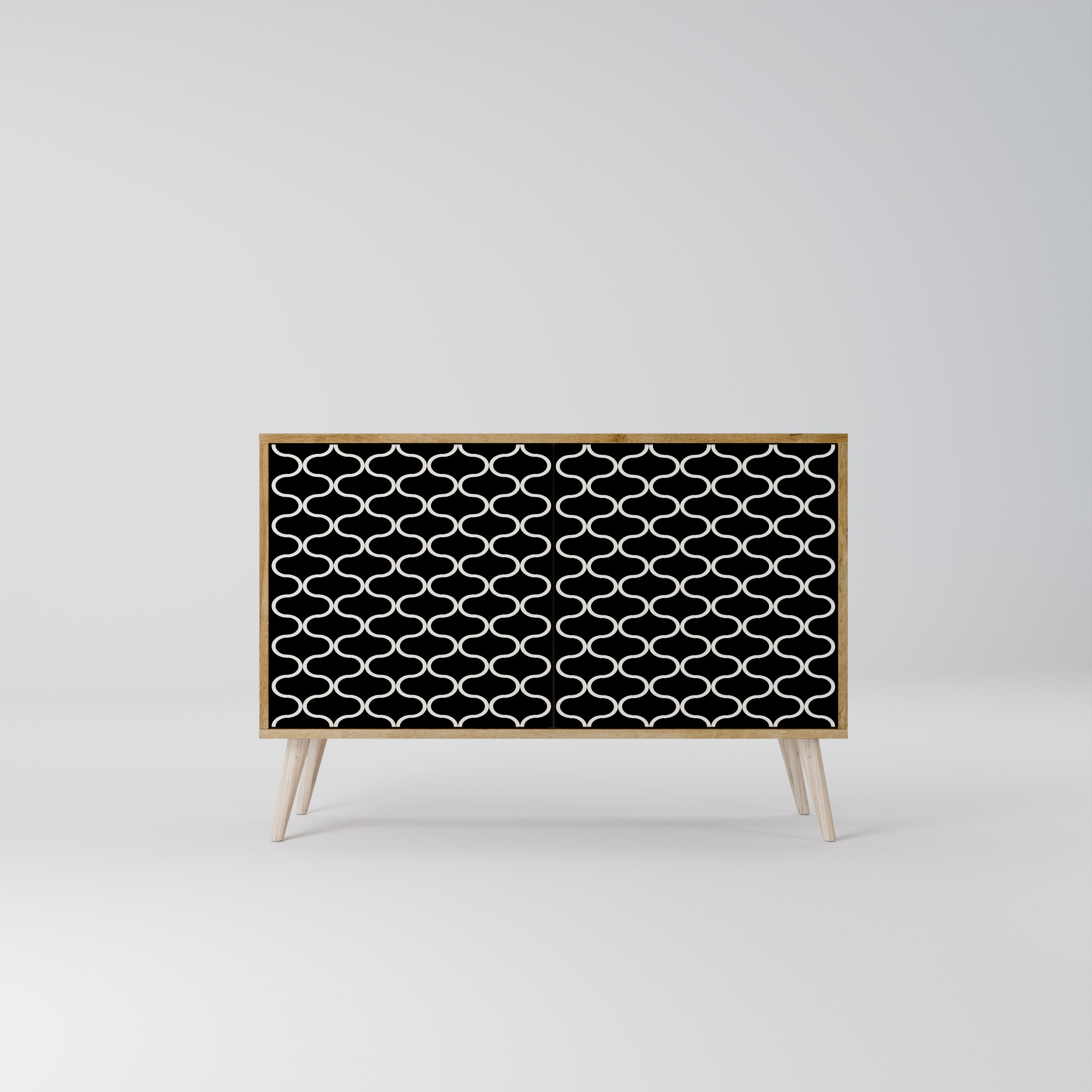TESSELATED BLACKNESS 2-Door Sideboard