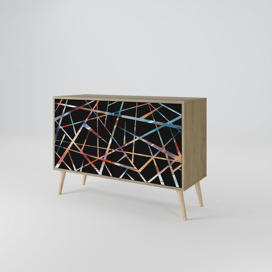 Credenza POLYGON VERVE a 2 ante in effetto rovere