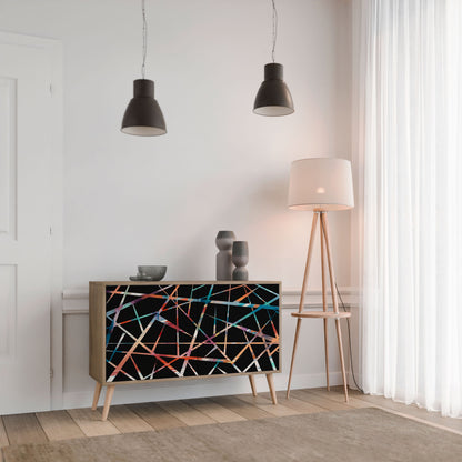 Credenza POLYGON VERVE a 2 ante in effetto rovere