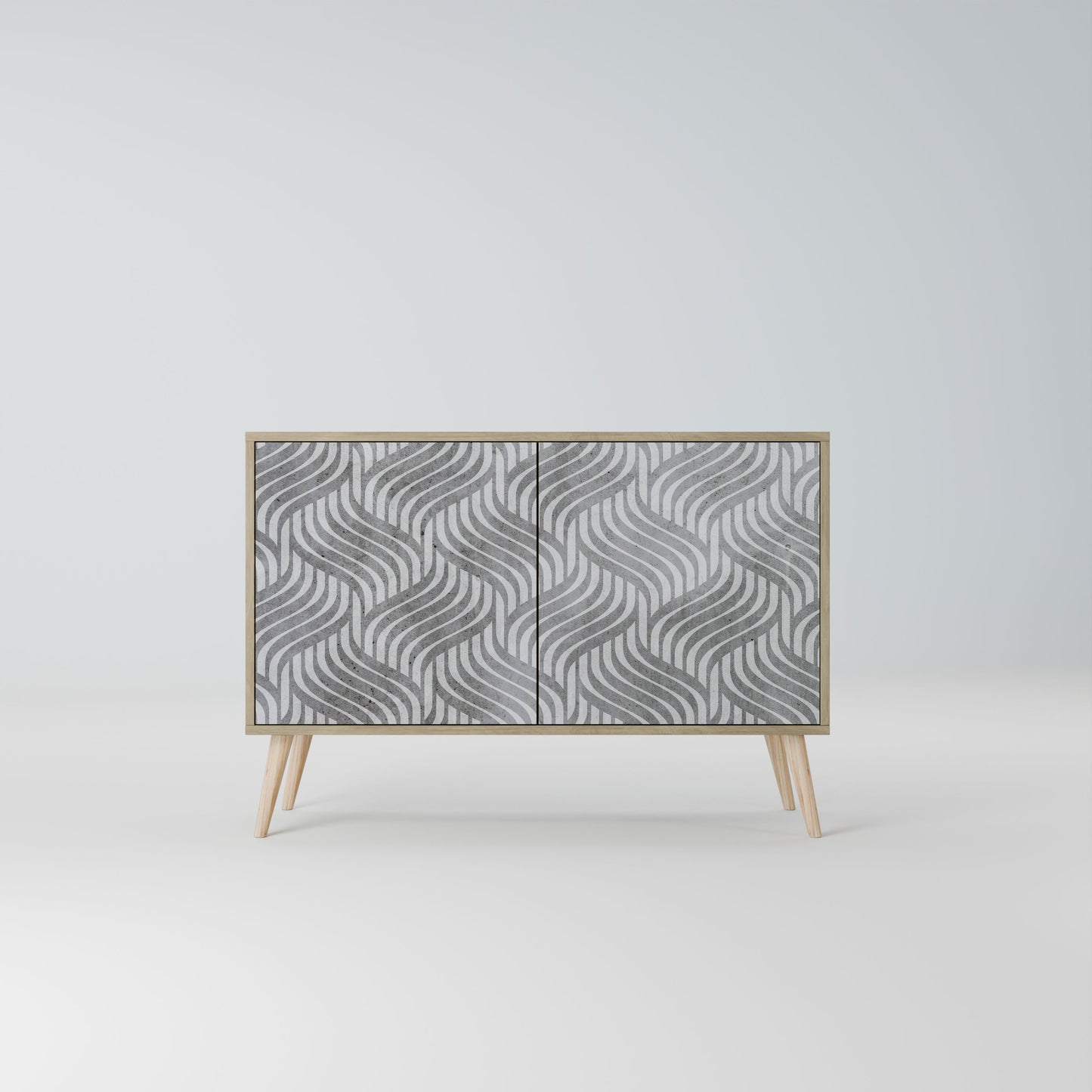 Credenza CONCRETE MOVEMENT a 2 ante in effetto rovere