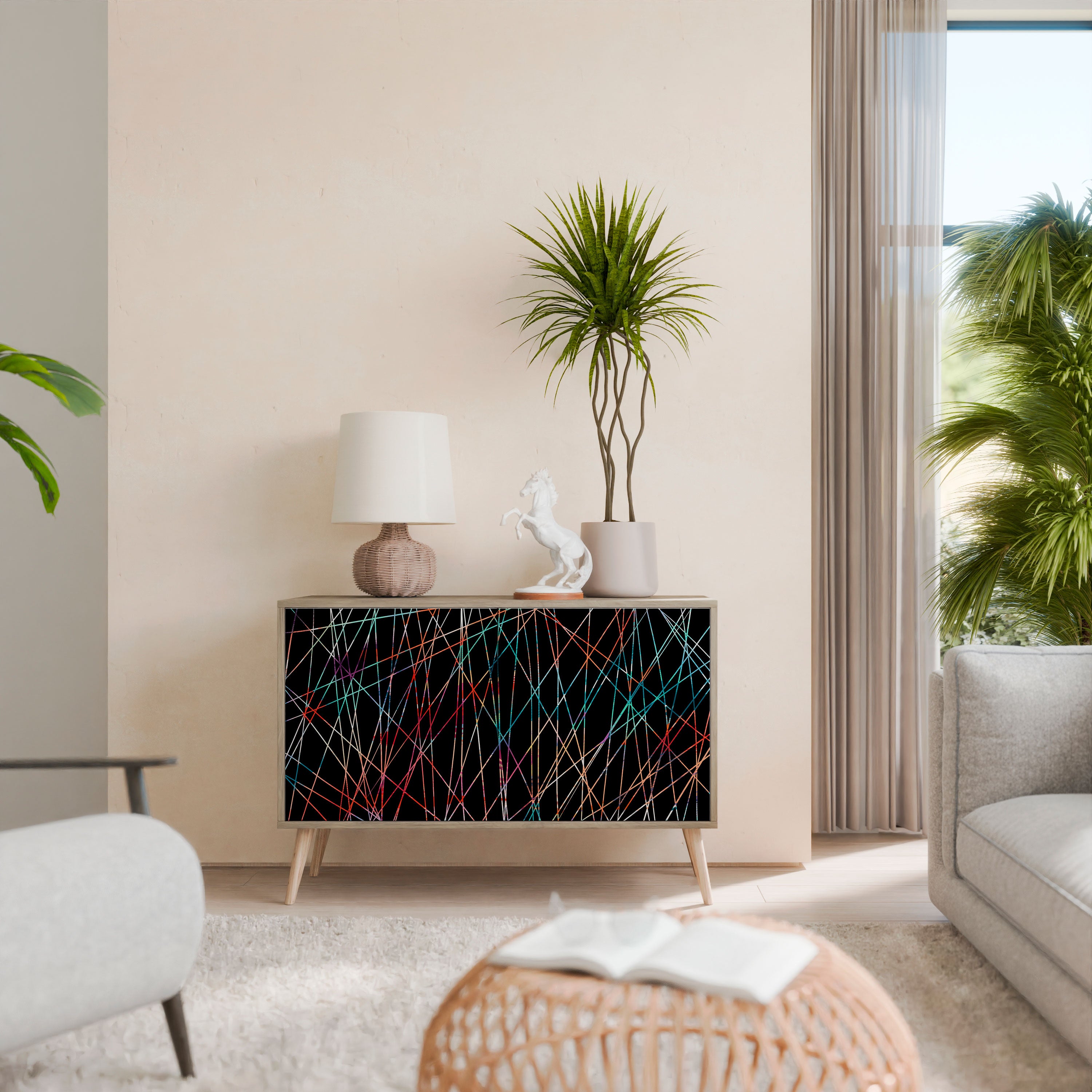 LUMINOUS SNARE Aparador de 2 Puertas