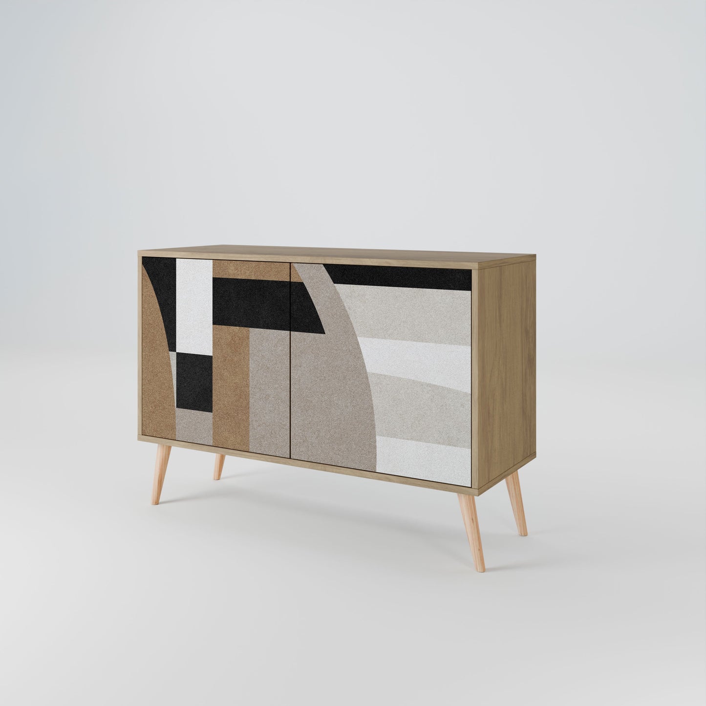 DELICATE MEMENTO Sideboard mit 2 Türen in Eichenoptik