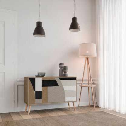 DELICATE MEMENTO Sideboard mit 2 Türen in Eichenoptik