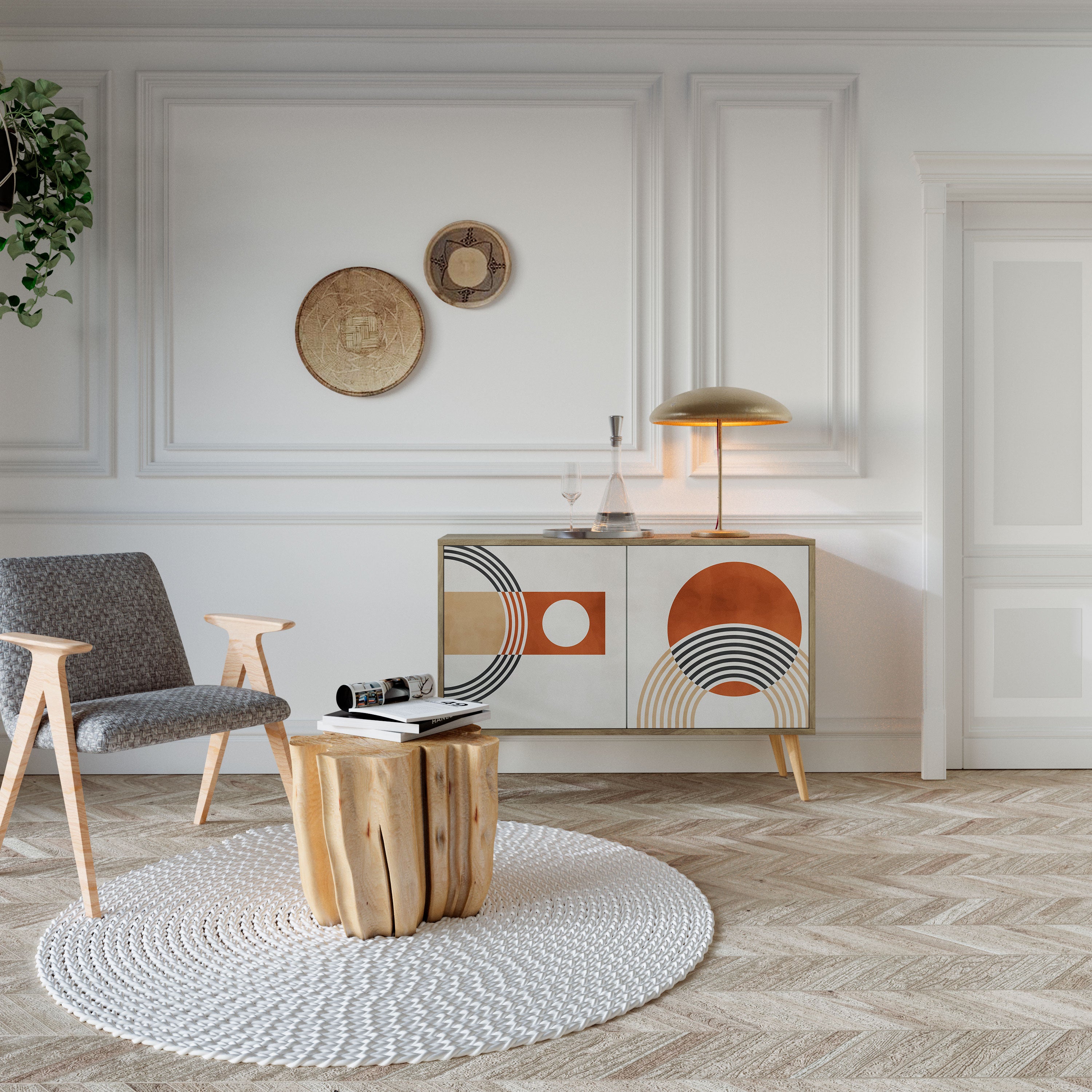 SPACE AROUND Aparador de 2 Puertas