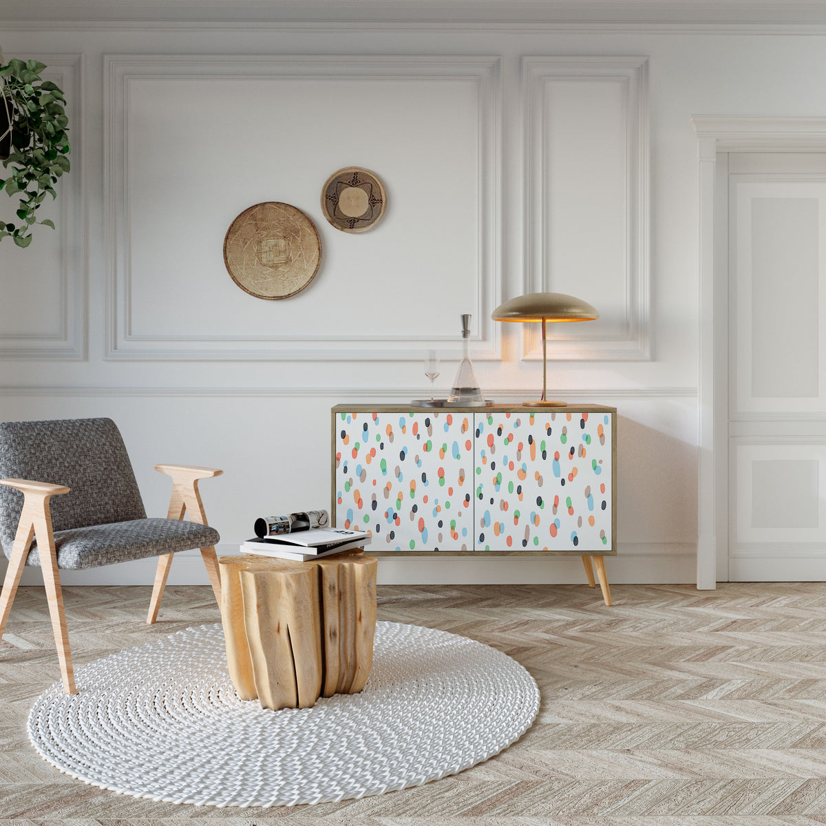 ENERGETIC SPOTS 2-Door Sideboard