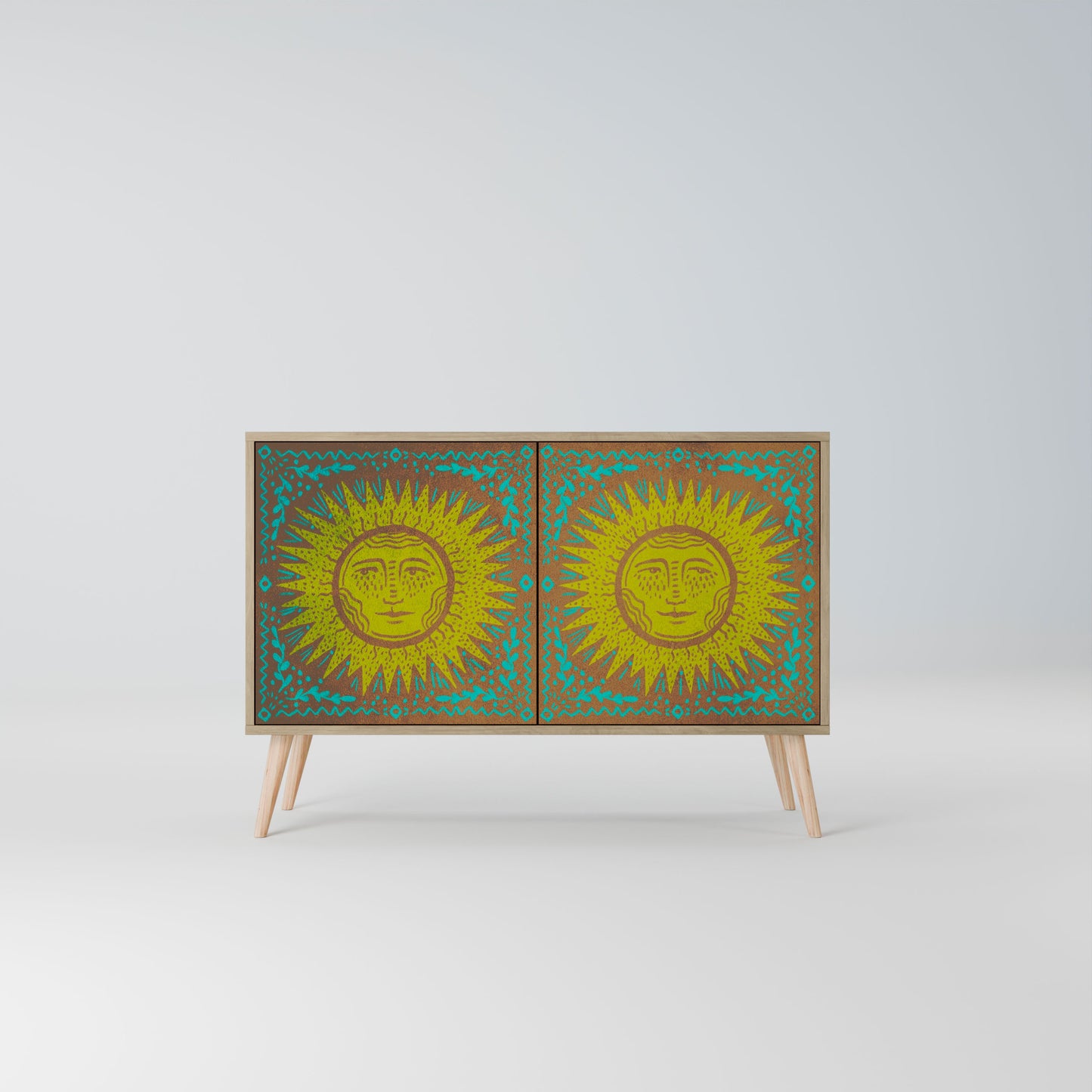 SUNSHINE EULOGY 2-Door Sideboard in Oak Effect