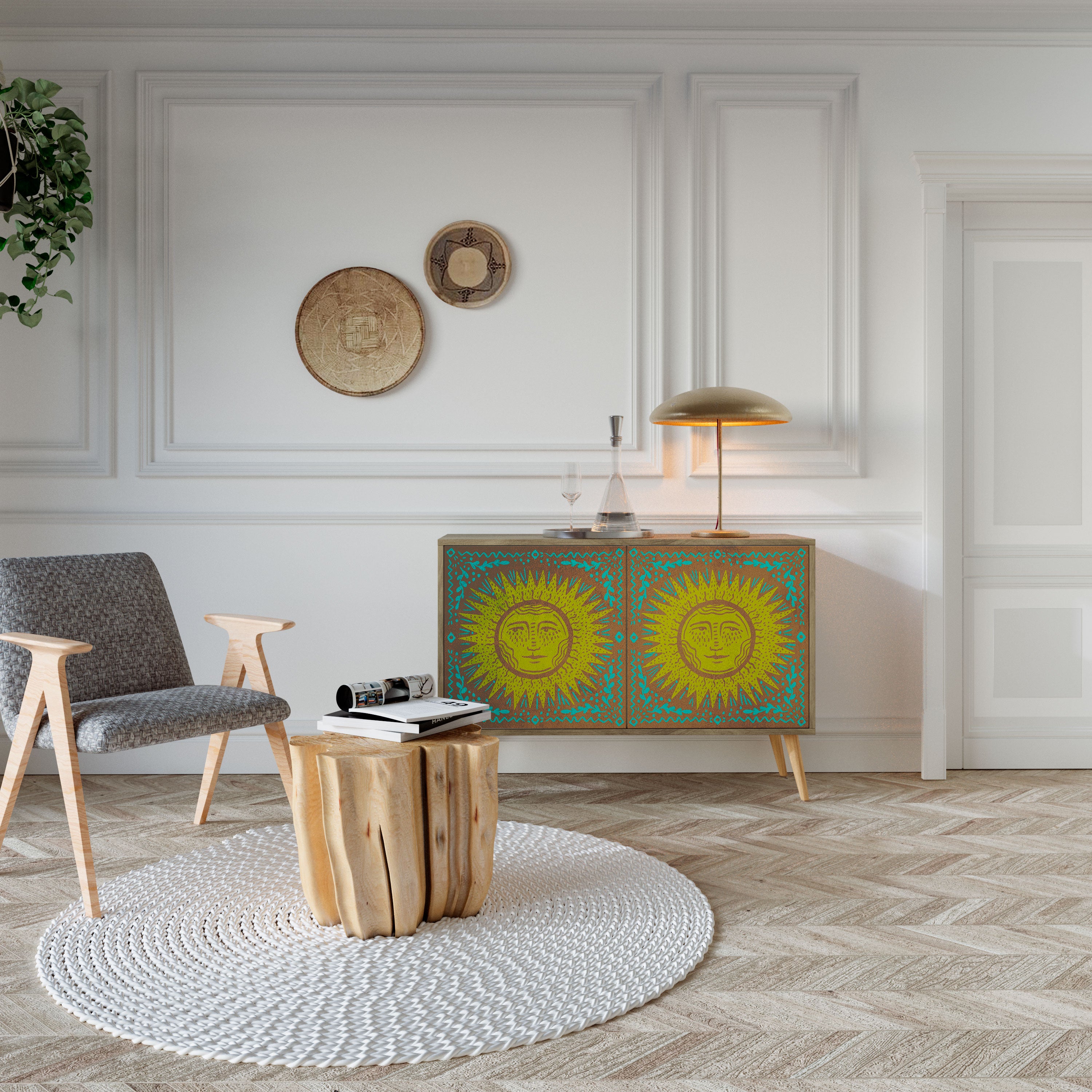 SUNSHINE EULOGY 2-türiges Sideboard