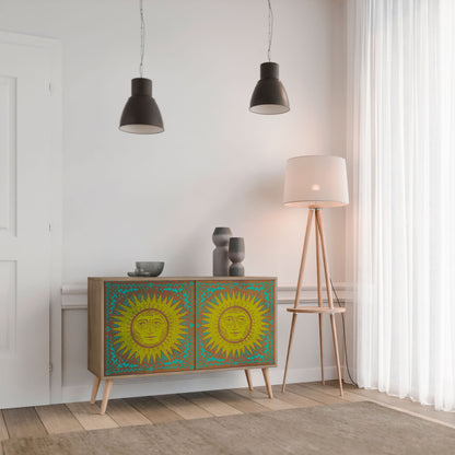 SUNSHINE EULOGY 2-Door Sideboard in Oak Effect