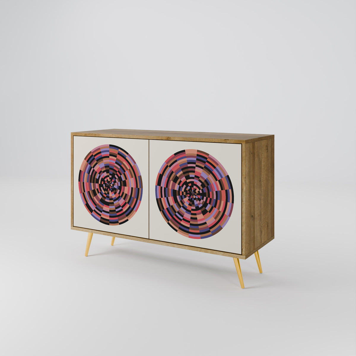 BROWN CIRCLES Μπουφές 2-θυρών