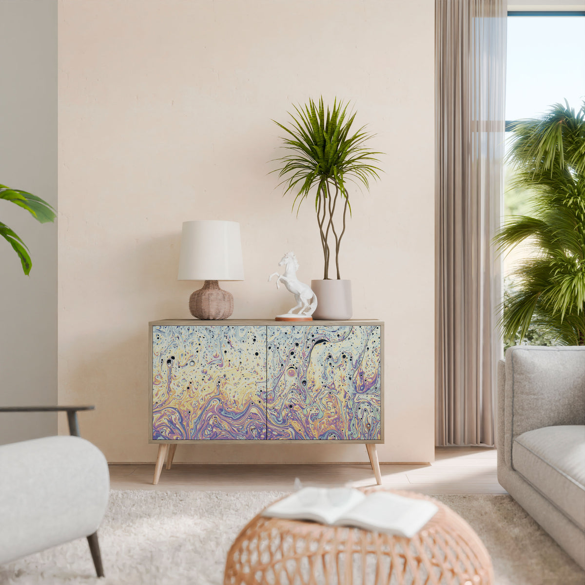MOSAIC OF COLORS 2-Door Sideboard